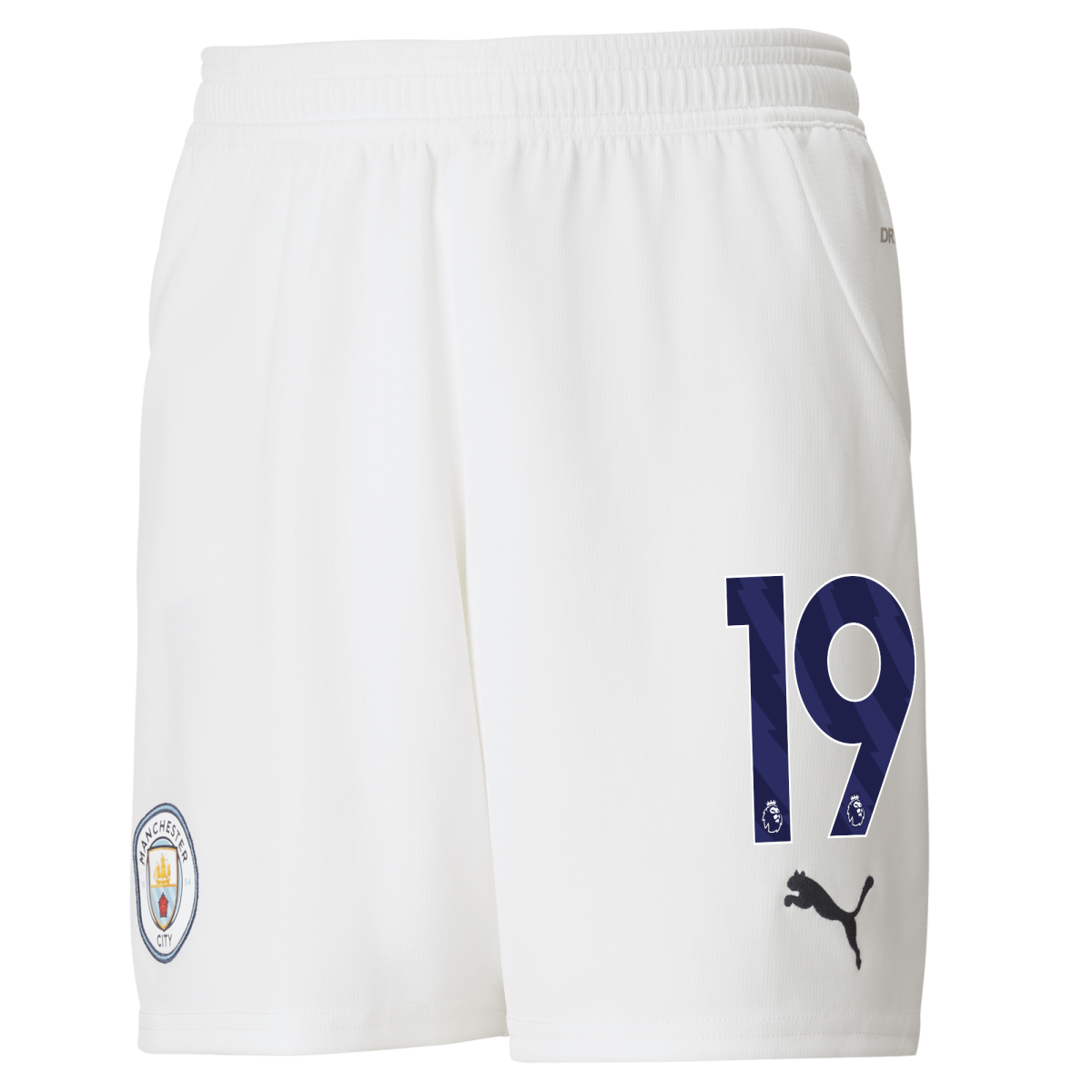 kinder manchester city football shorts white 202425 with 19 | Offizieller Manchester City Store