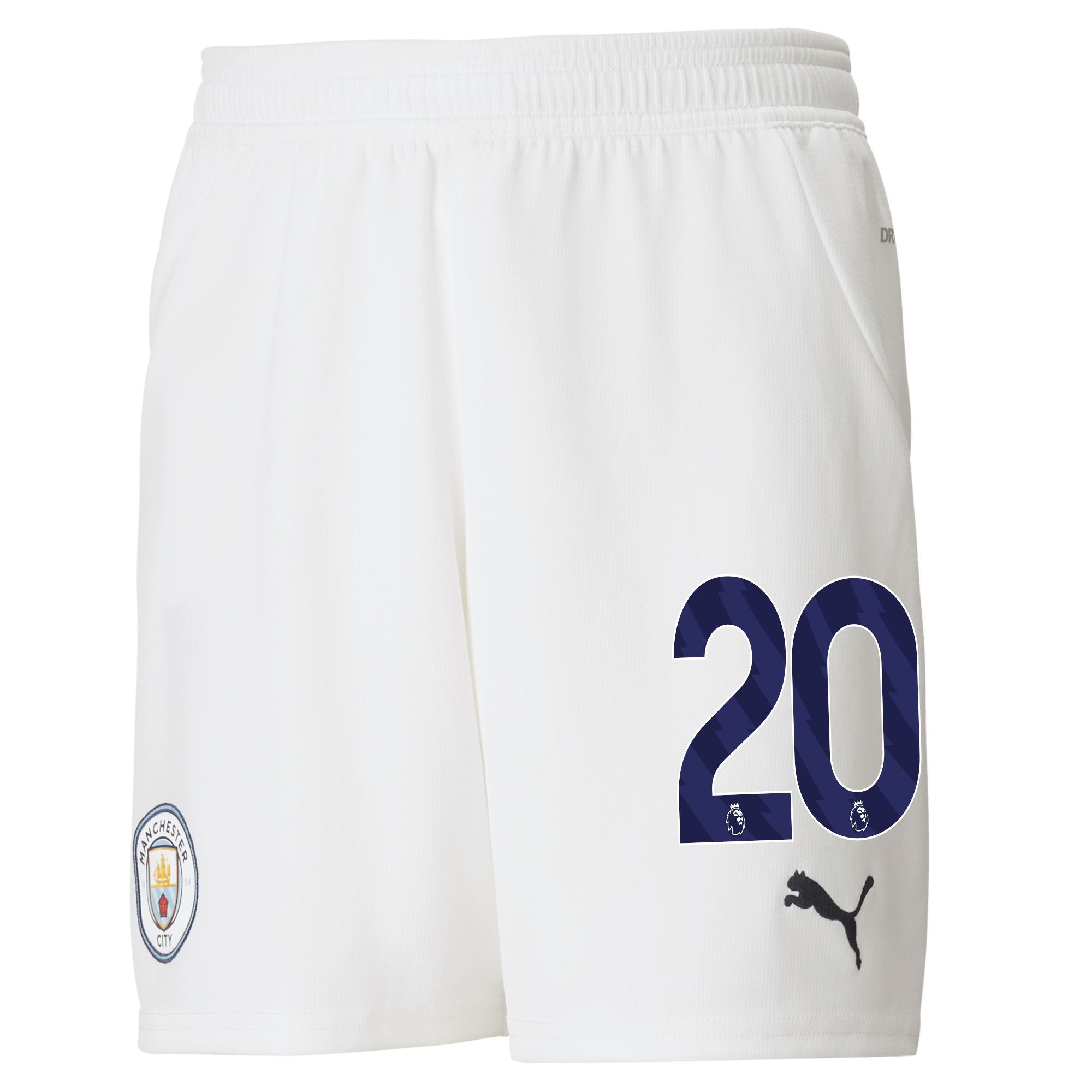 kinder manchester city football shorts white 202425 with 20 | Offizieller Manchester City Store