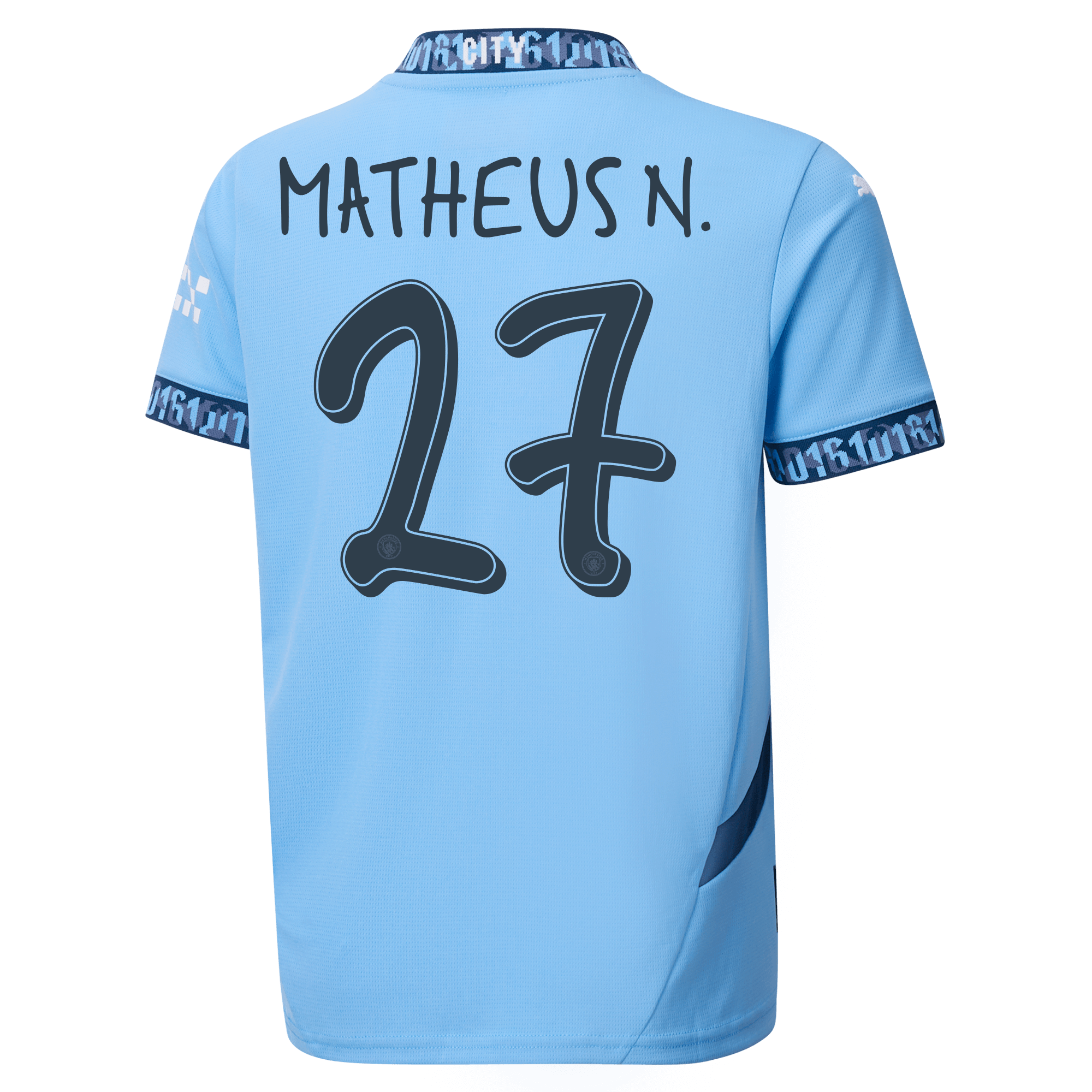 kinder manchester city heimtrikot 202425 mit matheus n. 27 aufdruck | Offizieller Manchester City Store