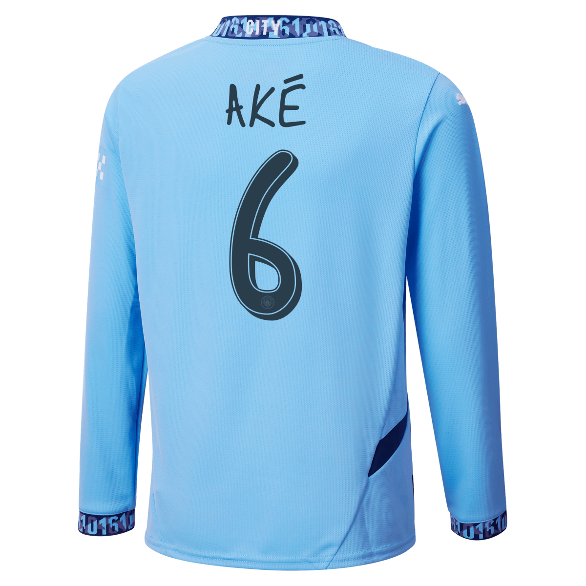 kinder manchester city heimtrikot langarm 202425 mit akÉ 6 aufdruck | Offizieller Manchester City Store