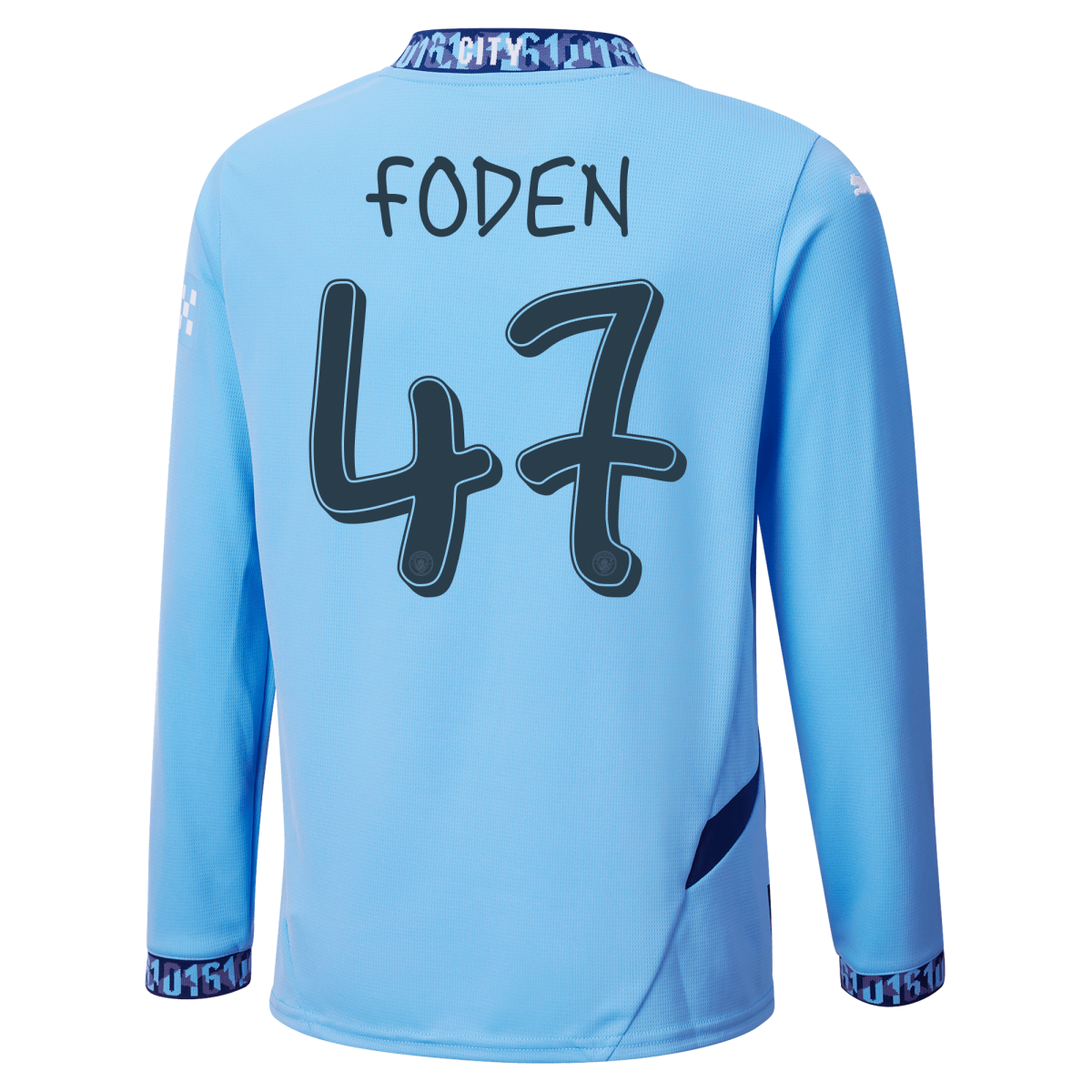 kinder manchester city heimtrikot langarm 202425 mit foden 47 aufdruck | Offizieller Manchester City Store