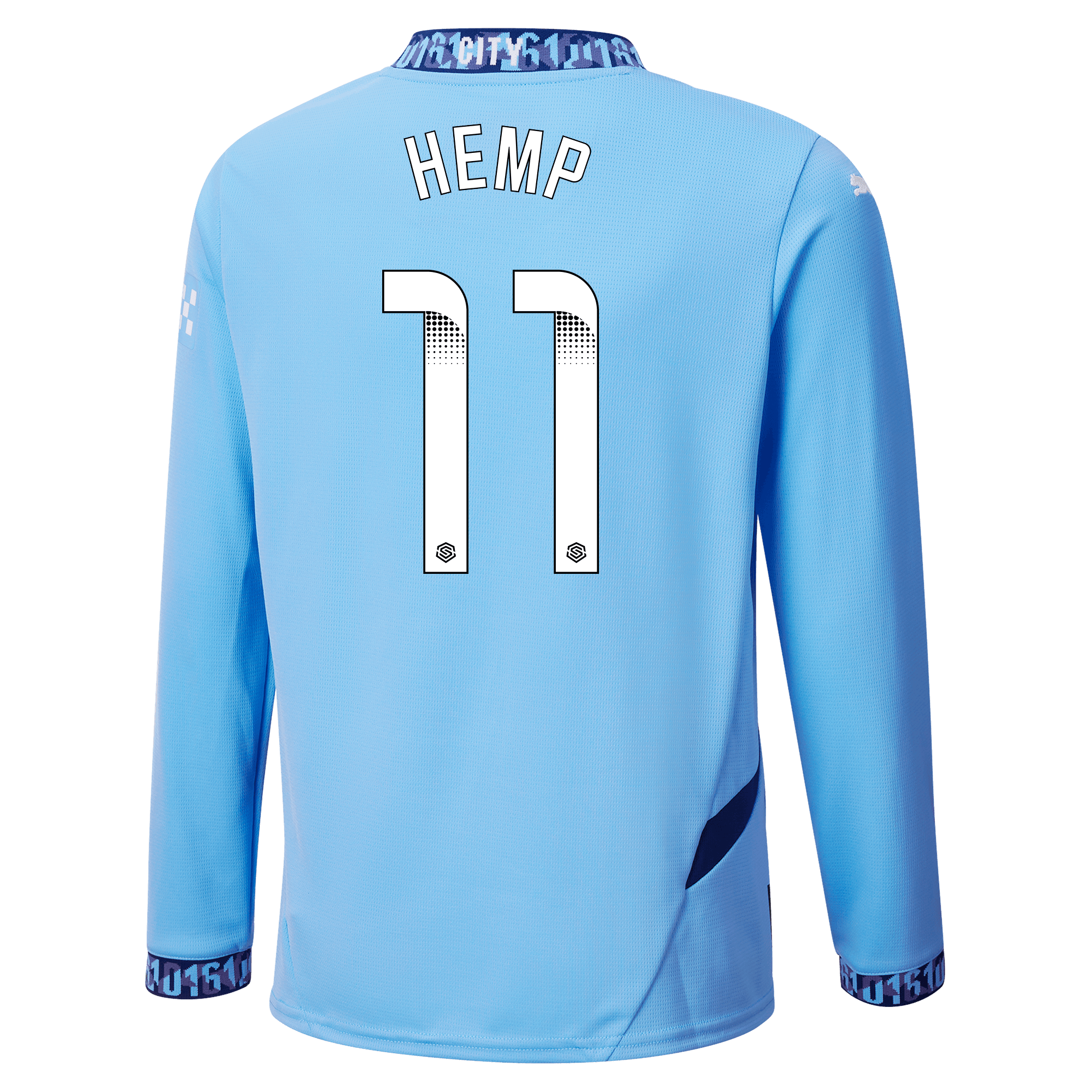 kinder manchester city heimtrikot langarm teamlightblue 202425 mit hemp 11 aufdruck | Offizieller Manchester City Store