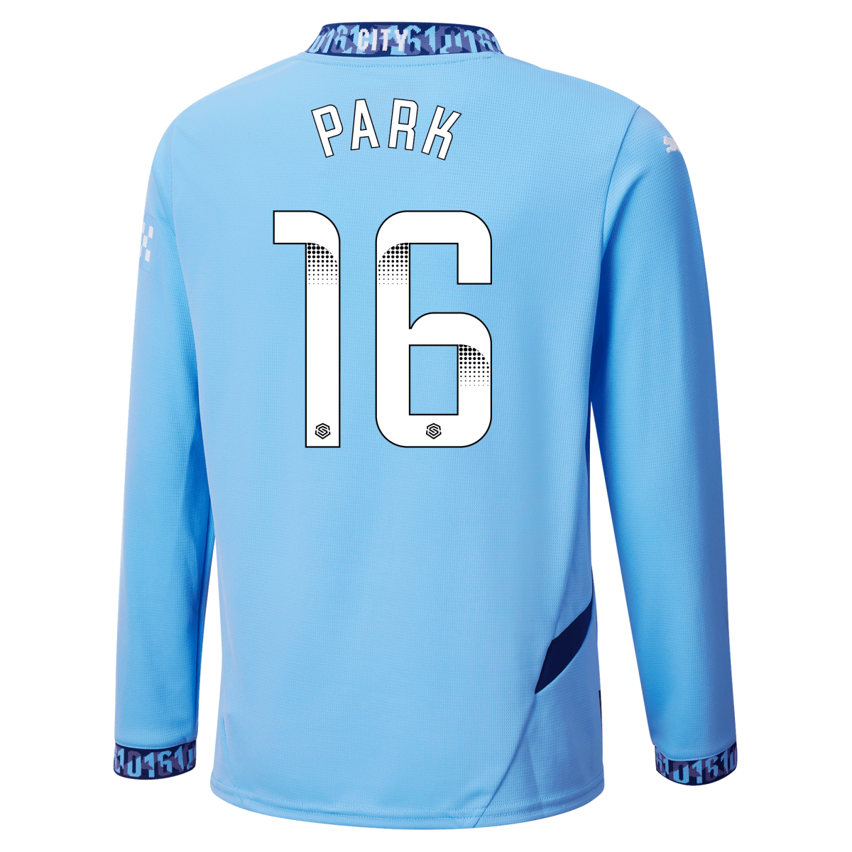 kinder manchester city heimtrikot langarm teamlightblue 202425 mit park 16 aufdruck | Offizieller Manchester City Store