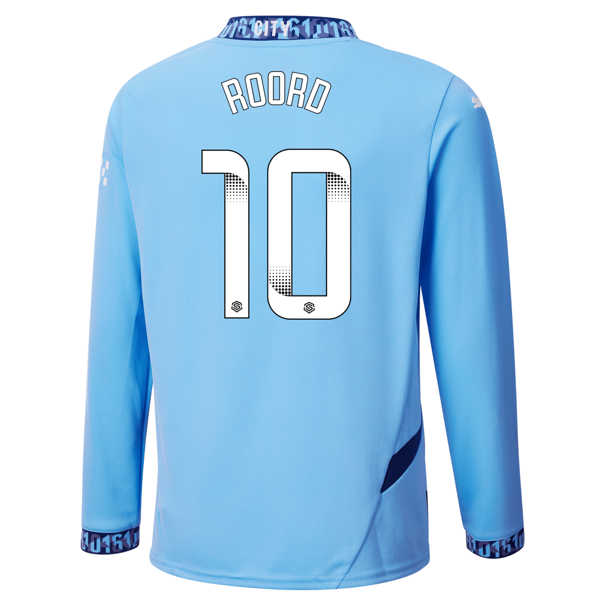 kinder manchester city heimtrikot langarm teamlightblue 202425 mit roord 20 aufdruck | Offizieller Manchester City Store