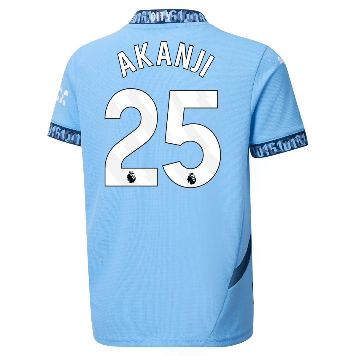 kinder manchester city heimtrikot teamlightblue 202425 mit akanji 25 aufdruck | Offizieller Manchester City Store