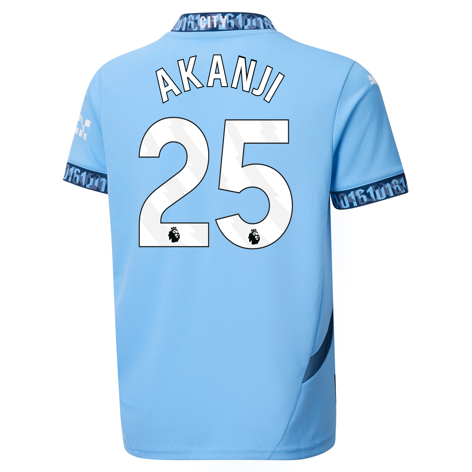kinder manchester city heimtrikot teamlightblue 202425 mit akanji 25 aufdruck | Offizieller Manchester City Store