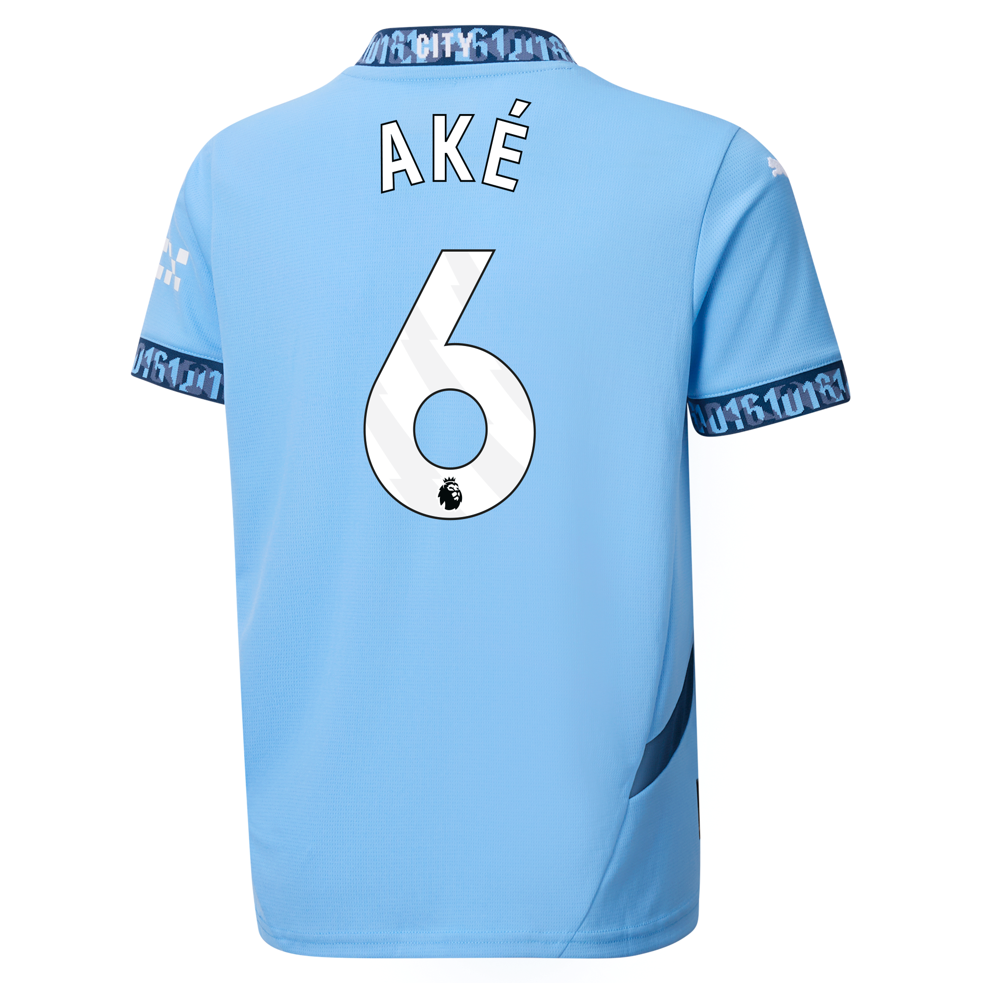 kinder manchester city heimtrikot teamlightblue 202425 mit akÉ 6 aufdruck | Offizieller Manchester City Store