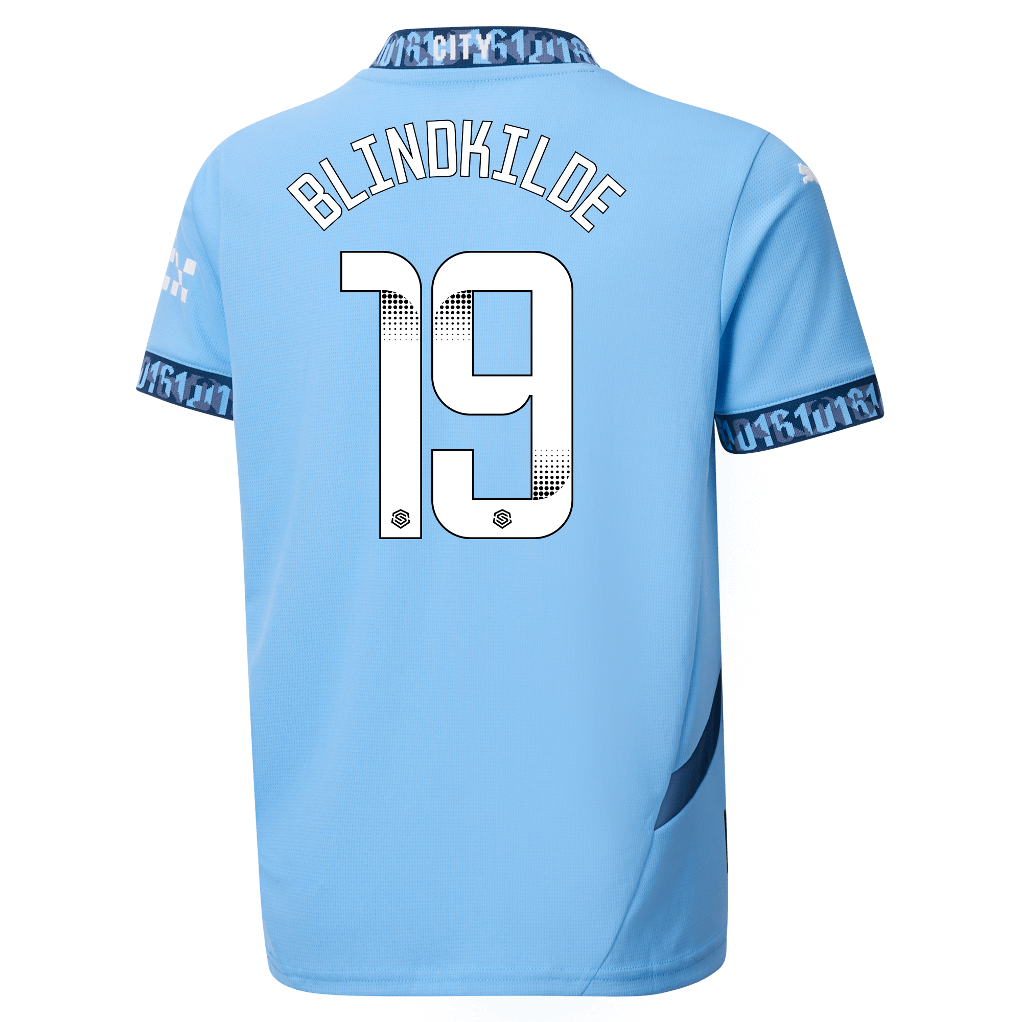 kinder manchester city heimtrikot teamlightblue 202425 mit blindkilde 19 aufdruck | Offizieller Manchester City Store