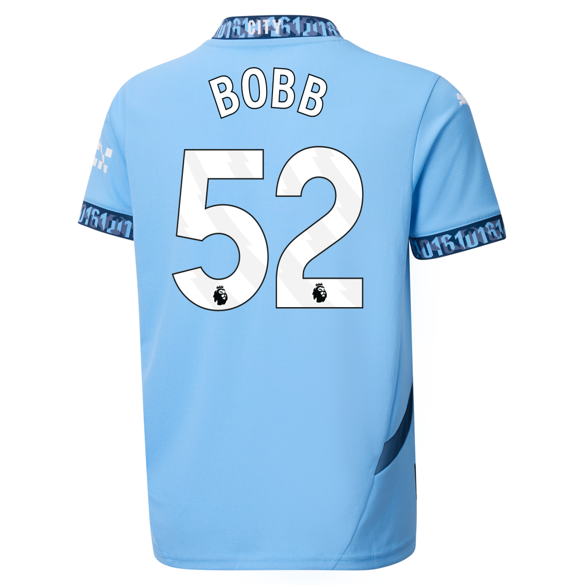kinder manchester city heimtrikot teamlightblue 202425 mit bobb 52 aufdruck | Offizieller Manchester City Store