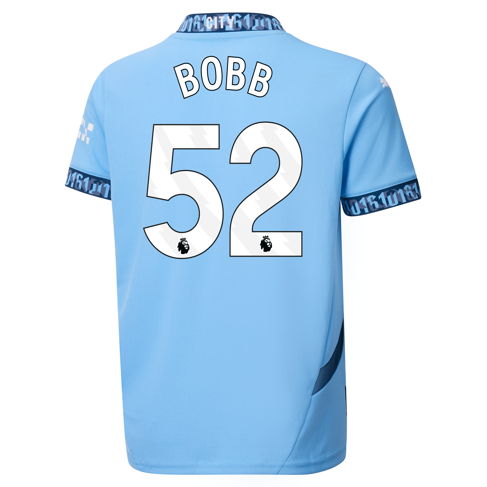 kinder manchester city heimtrikot teamlightblue 202425 mit bobb 52 aufdruck | Offizieller Manchester City Store