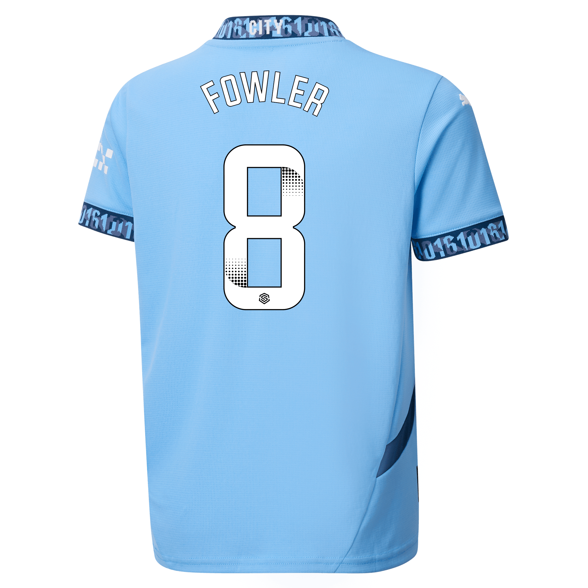 kinder manchester city heimtrikot teamlightblue 202425 mit fowler 8 aufdruck | Offizieller Manchester City Store