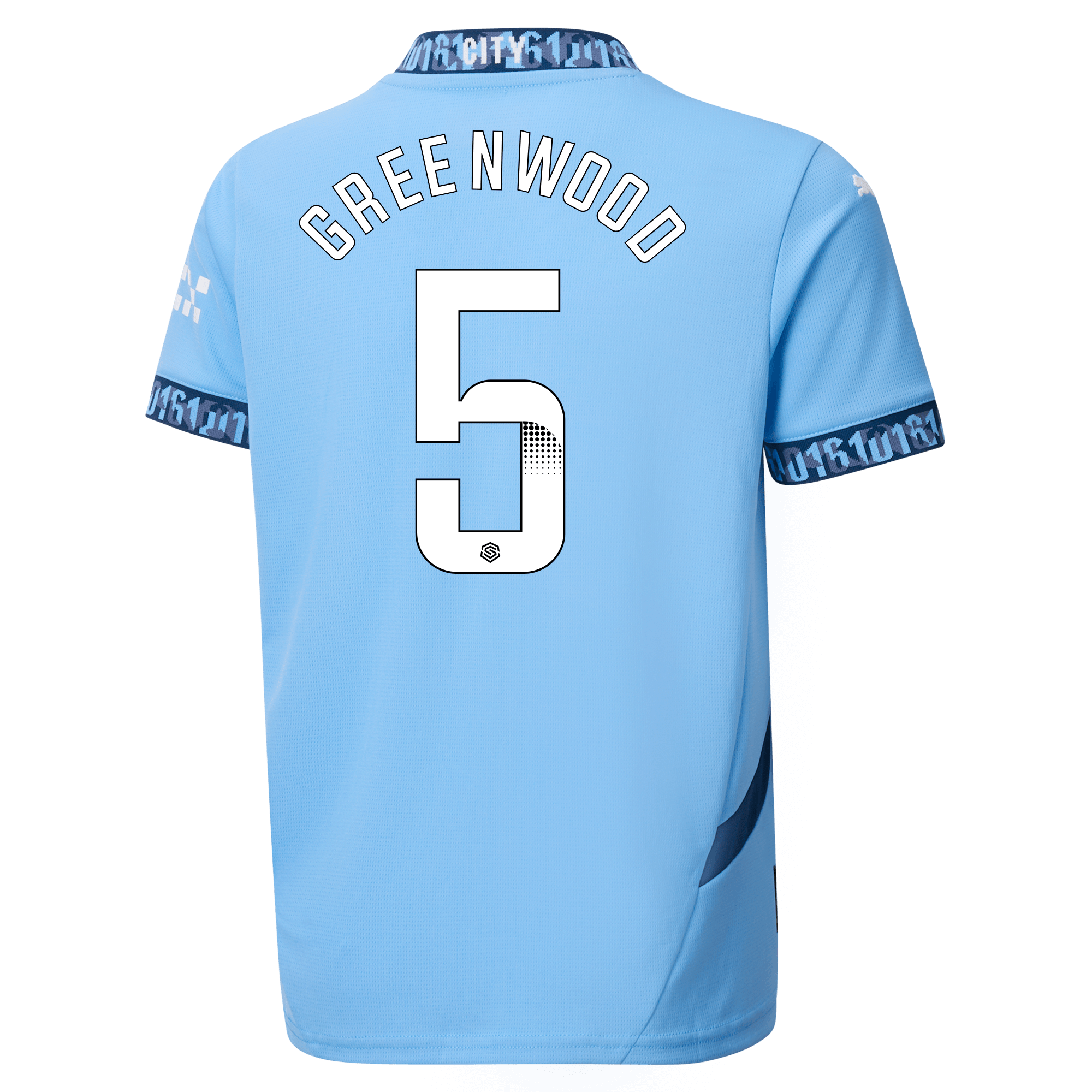 kinder manchester city heimtrikot teamlightblue 202425 mit greenwood 5 aufdruck | Offizieller Manchester City Store