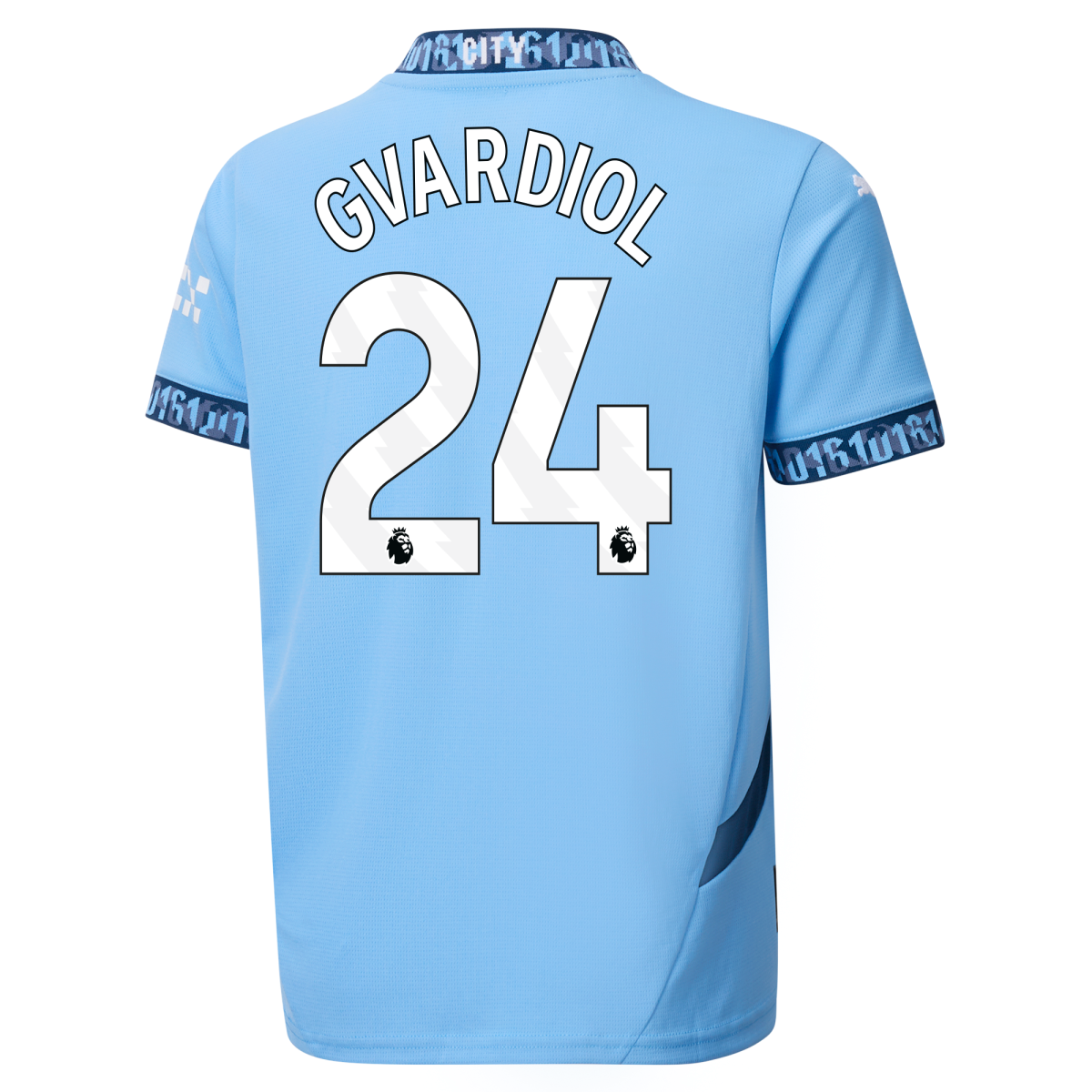 kinder manchester city heimtrikot teamlightblue 202425 mit gvardiol 24 aufdruck | Offizieller Manchester City Store