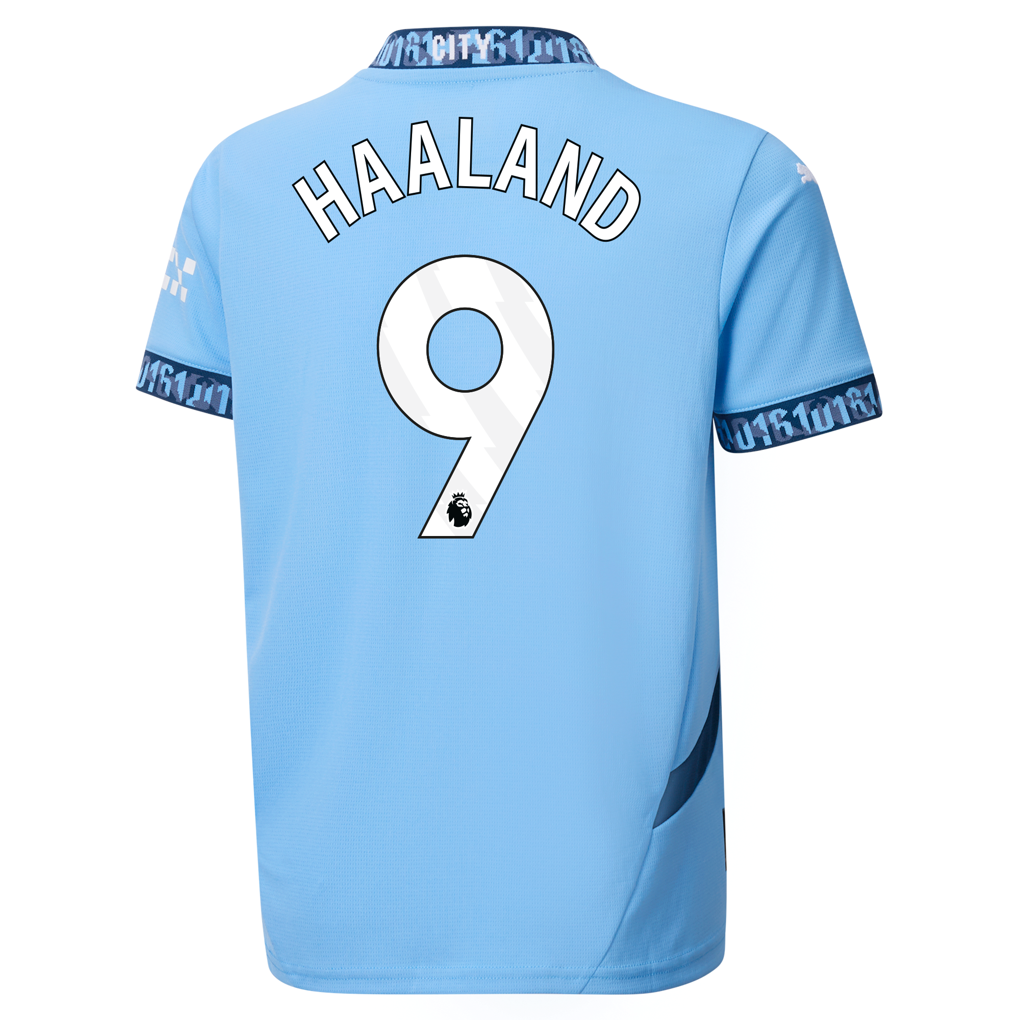 kinder manchester city heimtrikot teamlightblue 202425 mit haaland 9 aufdruck | Offizieller Manchester City Store