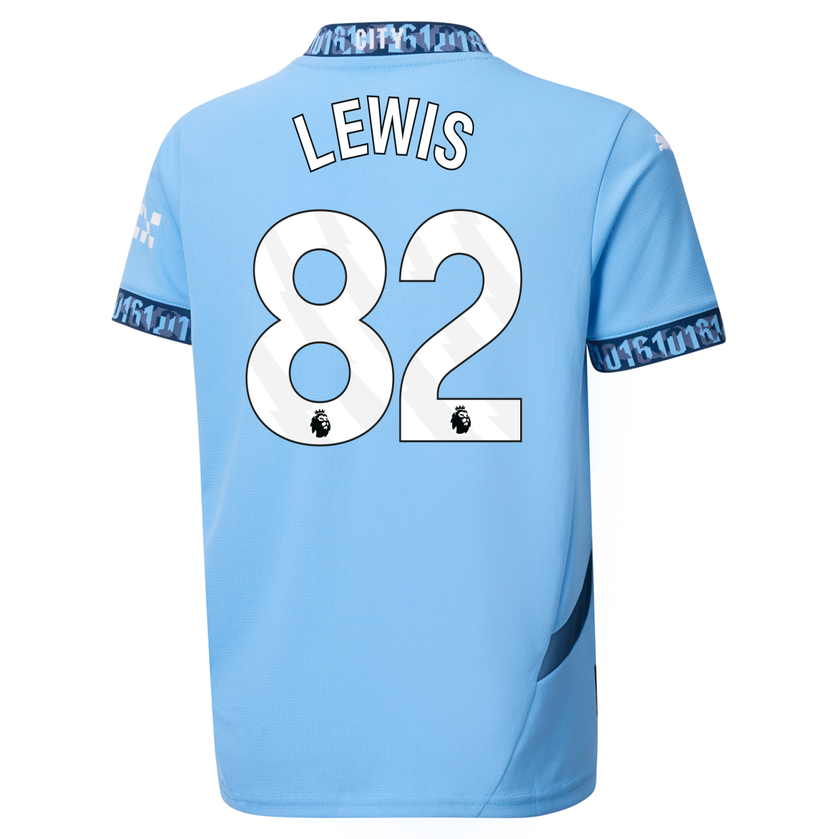 kinder manchester city heimtrikot teamlightblue 202425 mit lewis 82 aufdruck | Offizieller Manchester City Store