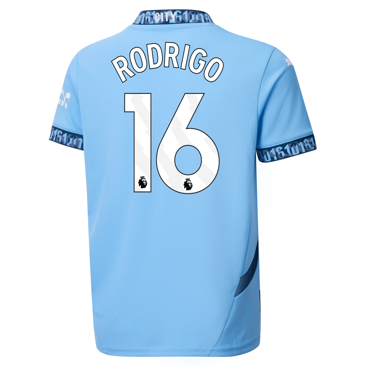 kinder manchester city heimtrikot teamlightblue 202425 mit rodrigo 16 aufdruck | Offizieller Manchester City Store