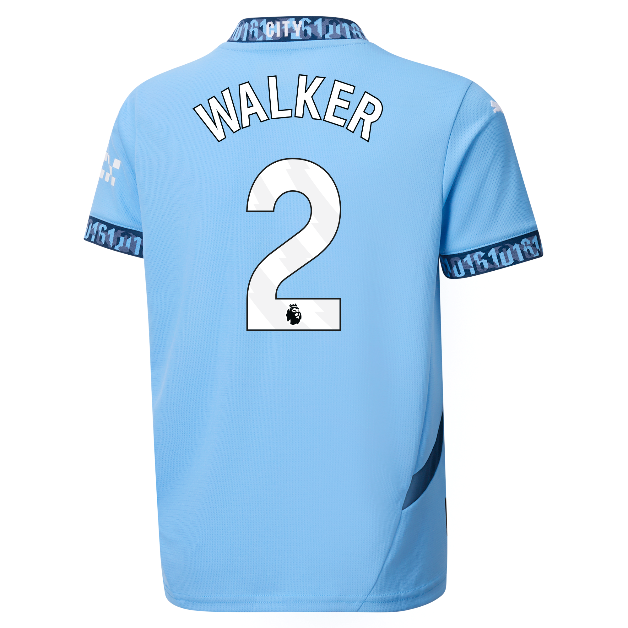 kinder manchester city heimtrikot teamlightblue 202425 mit walker 2 aufdruck | Offizieller Manchester City Store