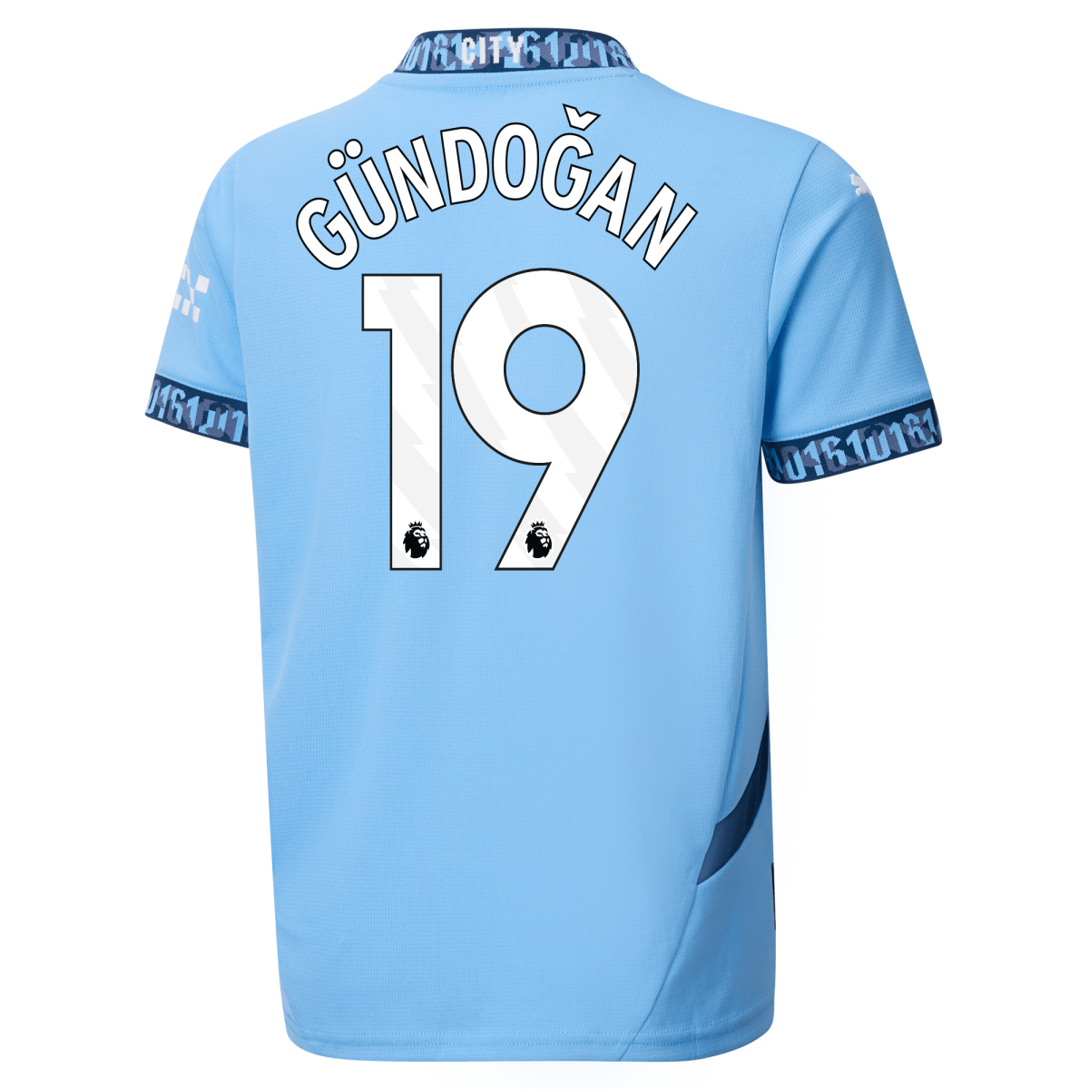 kinder manchester city home jersey teamlightblue 202425 with gÜndoĞan 19 printing | Offizieller Manchester City Store