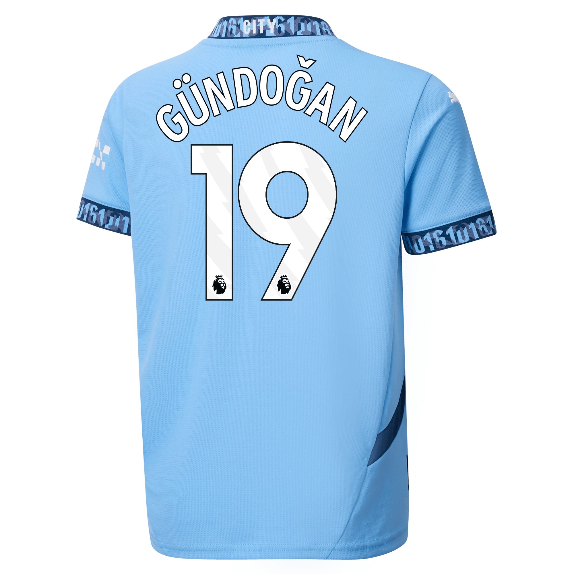 kinder manchester city home jersey teamlightblue 202425 with gÜndoĞan 19 printing | Offizieller Manchester City Store