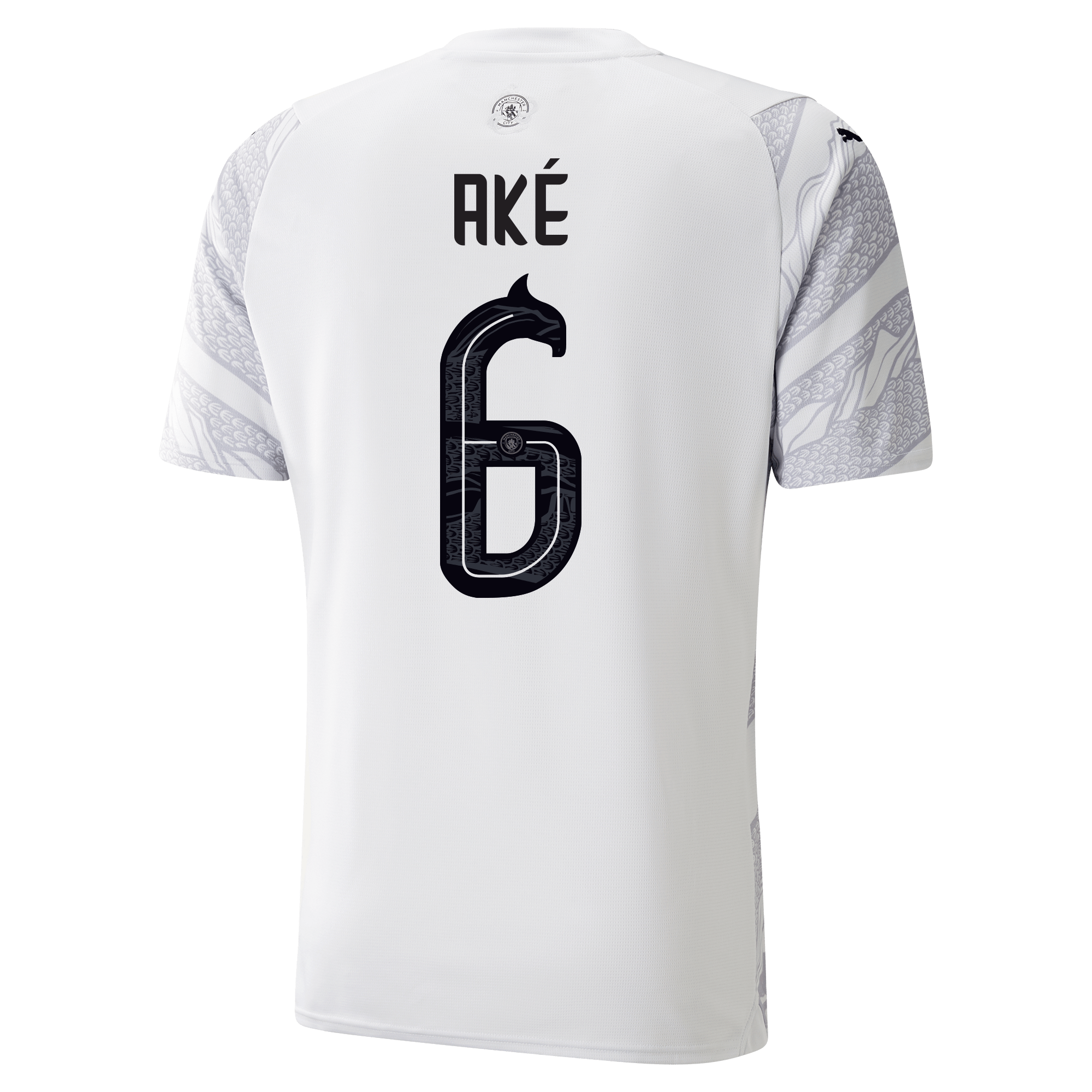 kinder manchester city jahr des drachen trikot black2fsilver 202324 mit akÉ 6 aufdruck | Offizieller Manchester City Store
