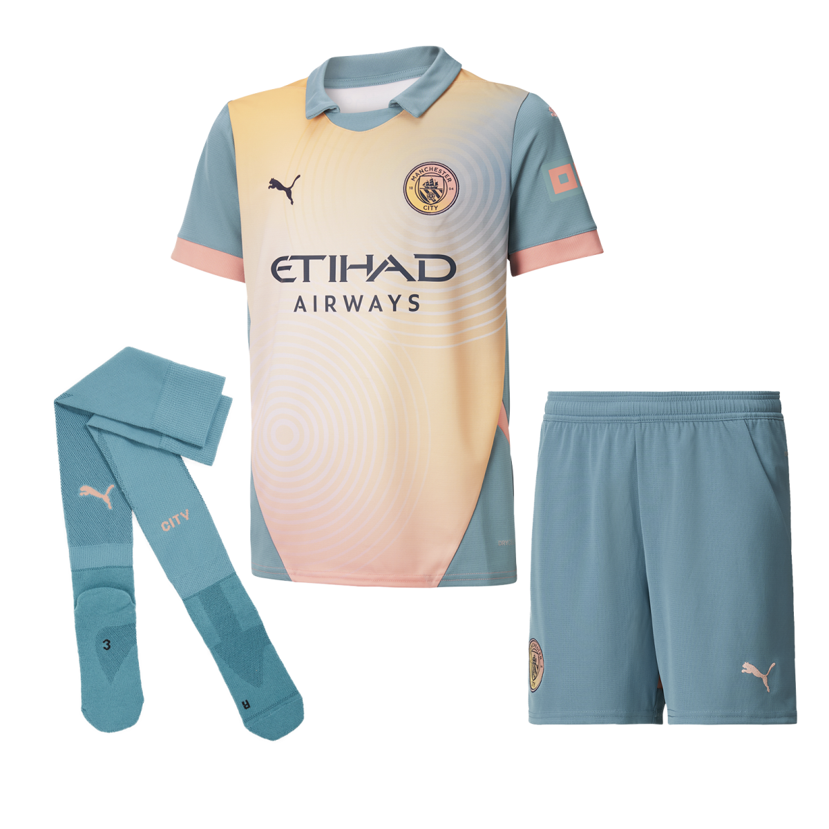 kinder manchester city komplettes viertes trikot 2425 | Offizieller Manchester City Store