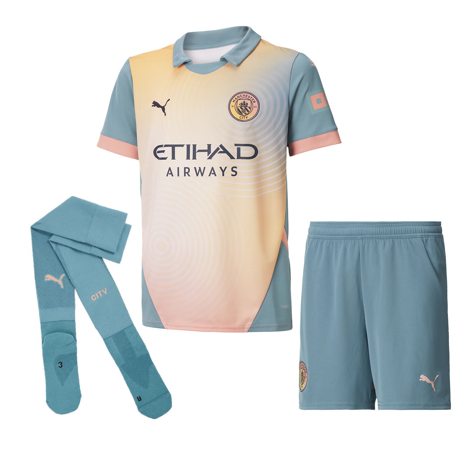kinder manchester city komplettes viertes trikot 2425 | Offizieller Manchester City Store