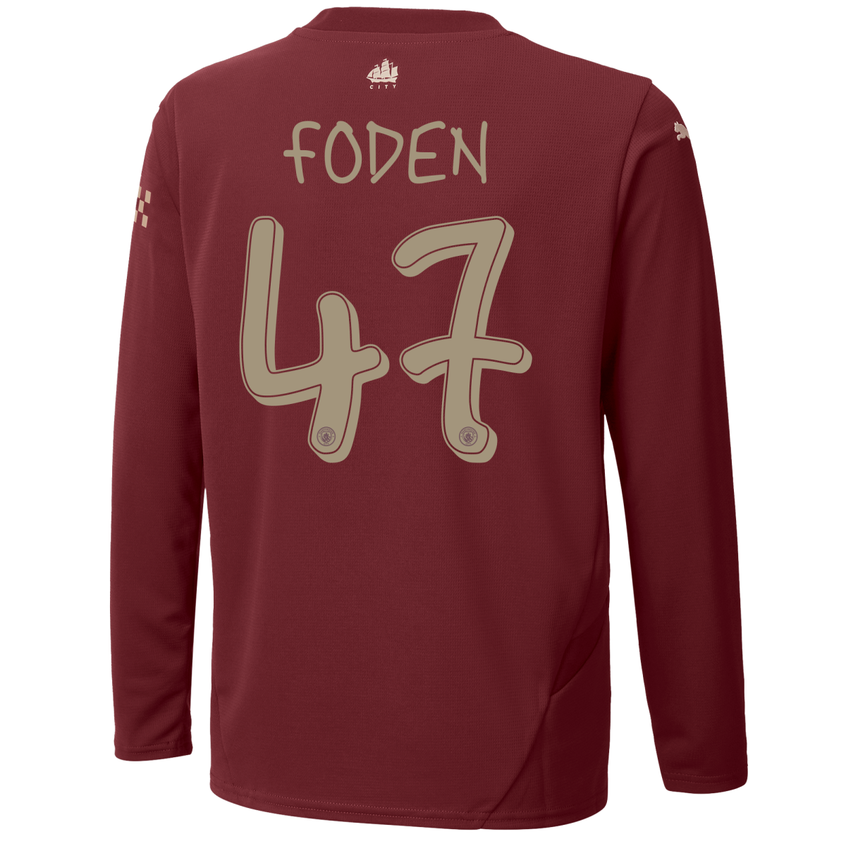 kinder manchester city third jersey 202425 long sleeve with foden 47 printing | Offizieller Manchester City Store