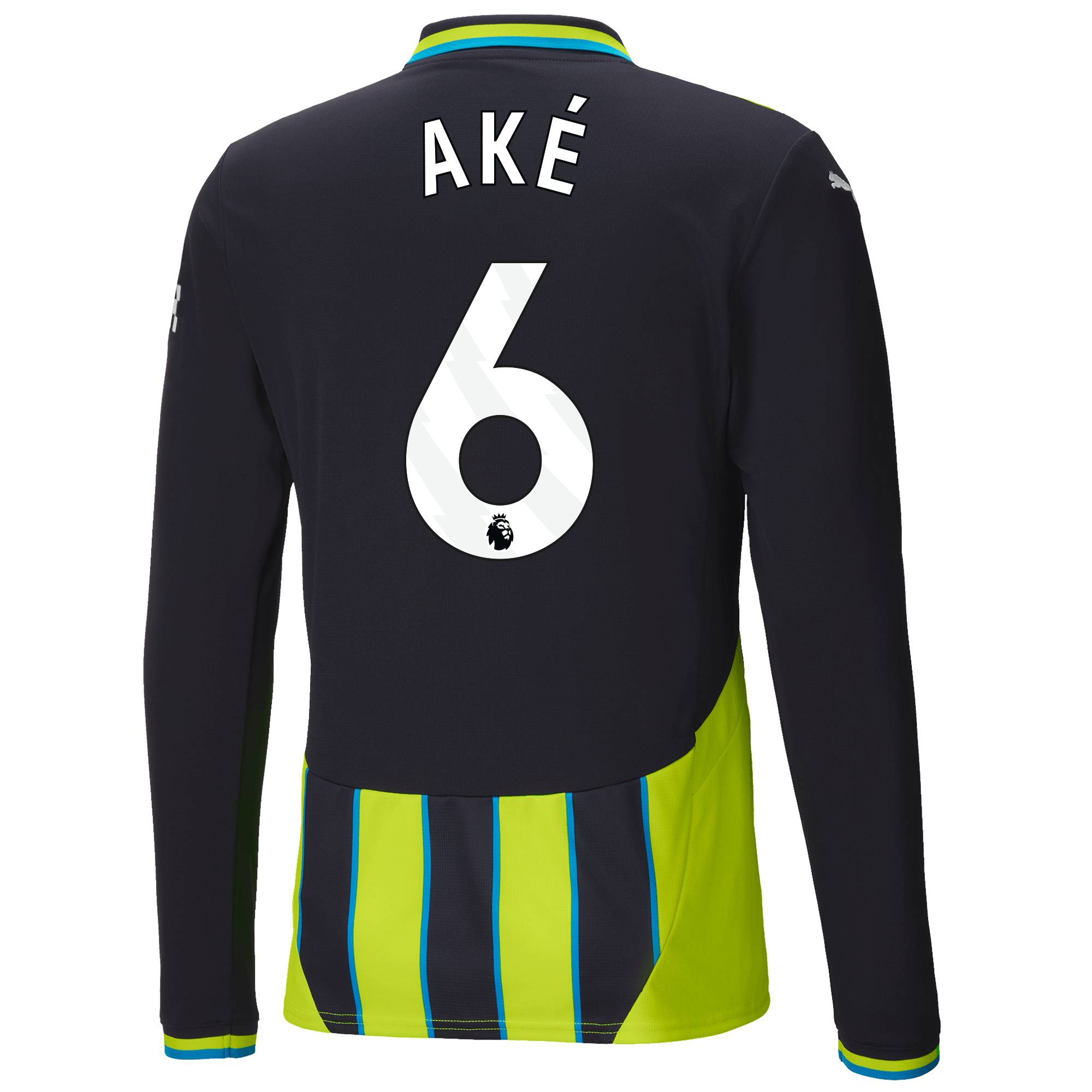 manchester city authentic away jersey 202425 long sleeve with akÉ 6 printing | Offizieller Manchester City Store