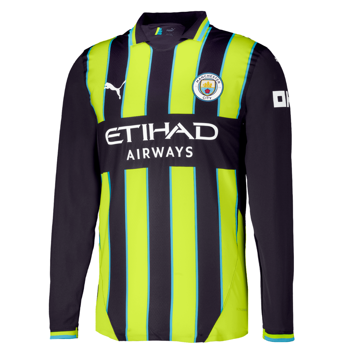 manchester city authentic away jersey 202425 long sleeve with custom printing | Offizieller Manchester City Store