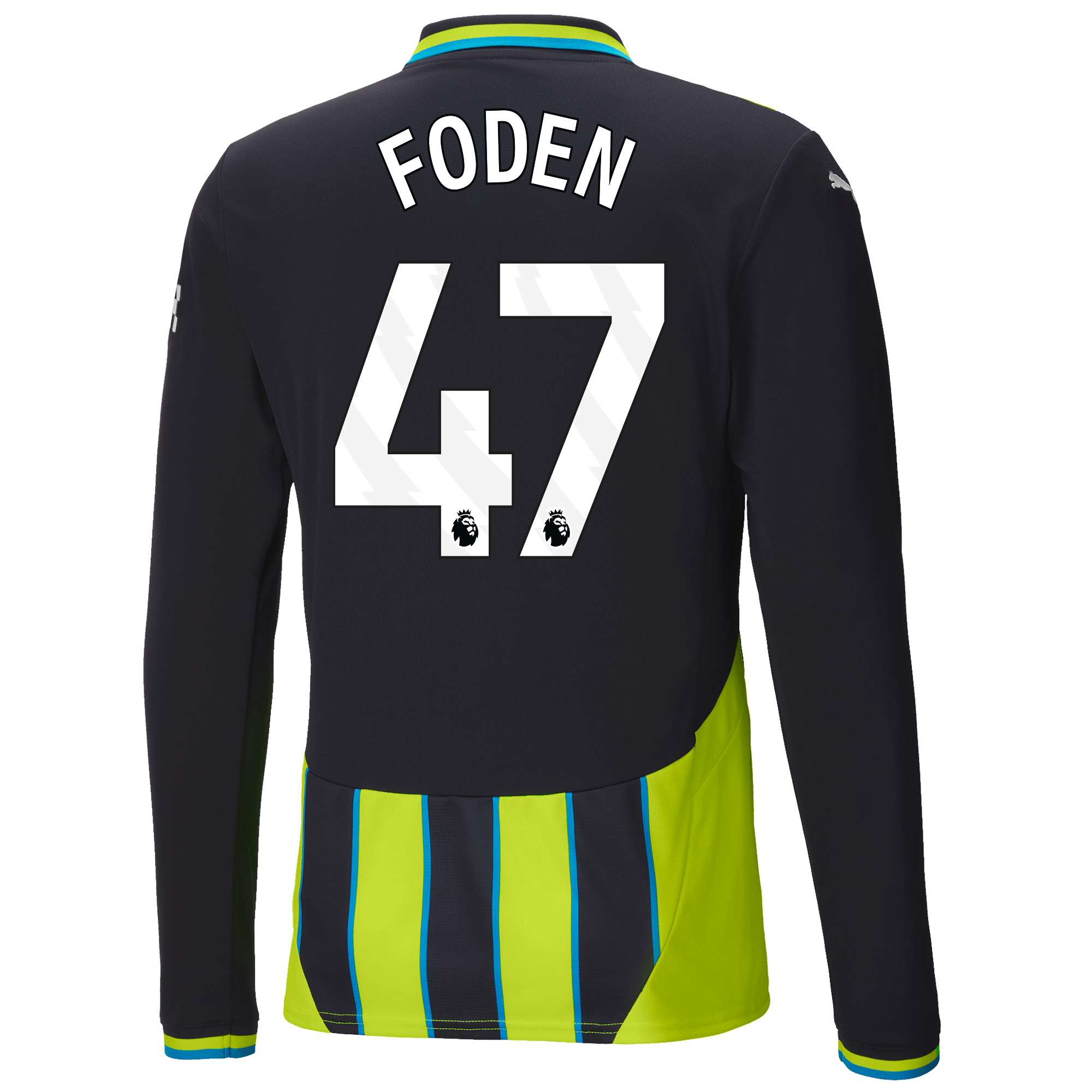 manchester city authentic away jersey 202425 long sleeve with foden 47 printing | Offizieller Manchester City Store