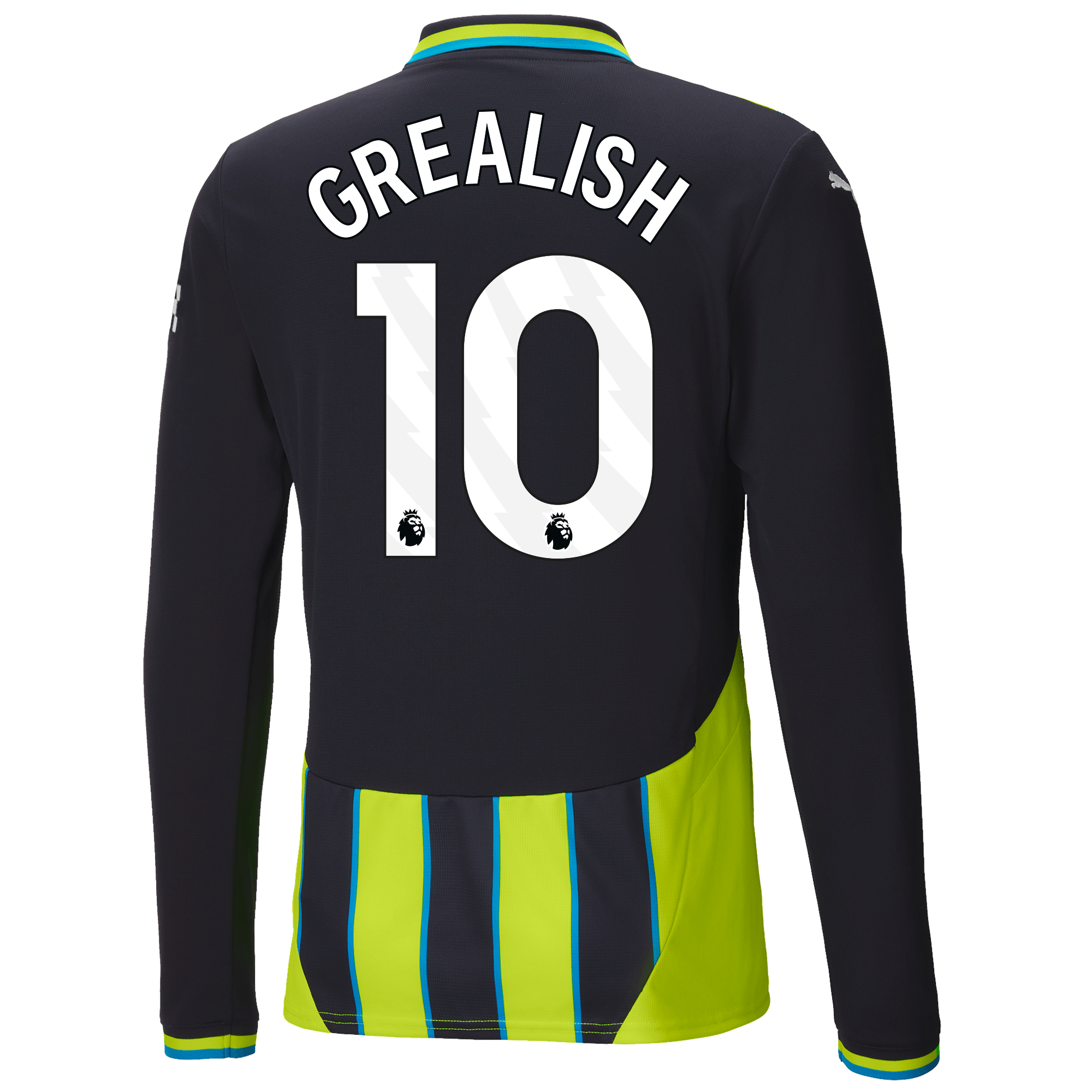 manchester city authentic away jersey 202425 long sleeve with grealish 10 printing | Offizieller Manchester City Store