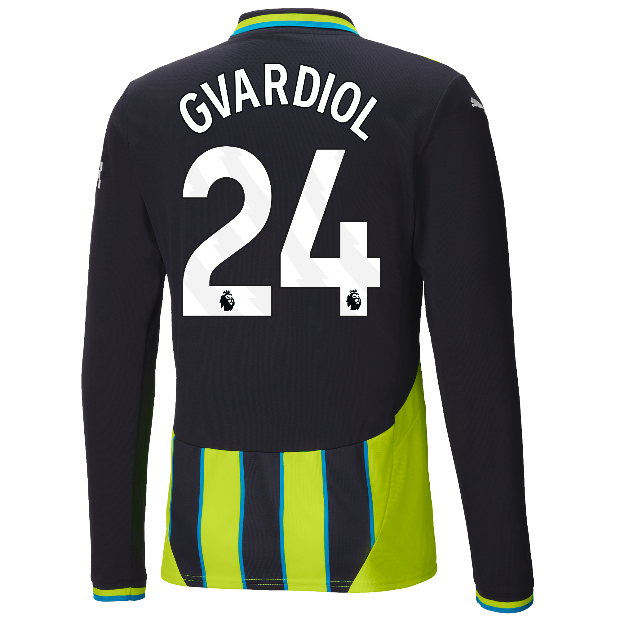 manchester city authentic away jersey 202425 long sleeve with gvardiol 24 printing | Offizieller Manchester City Store