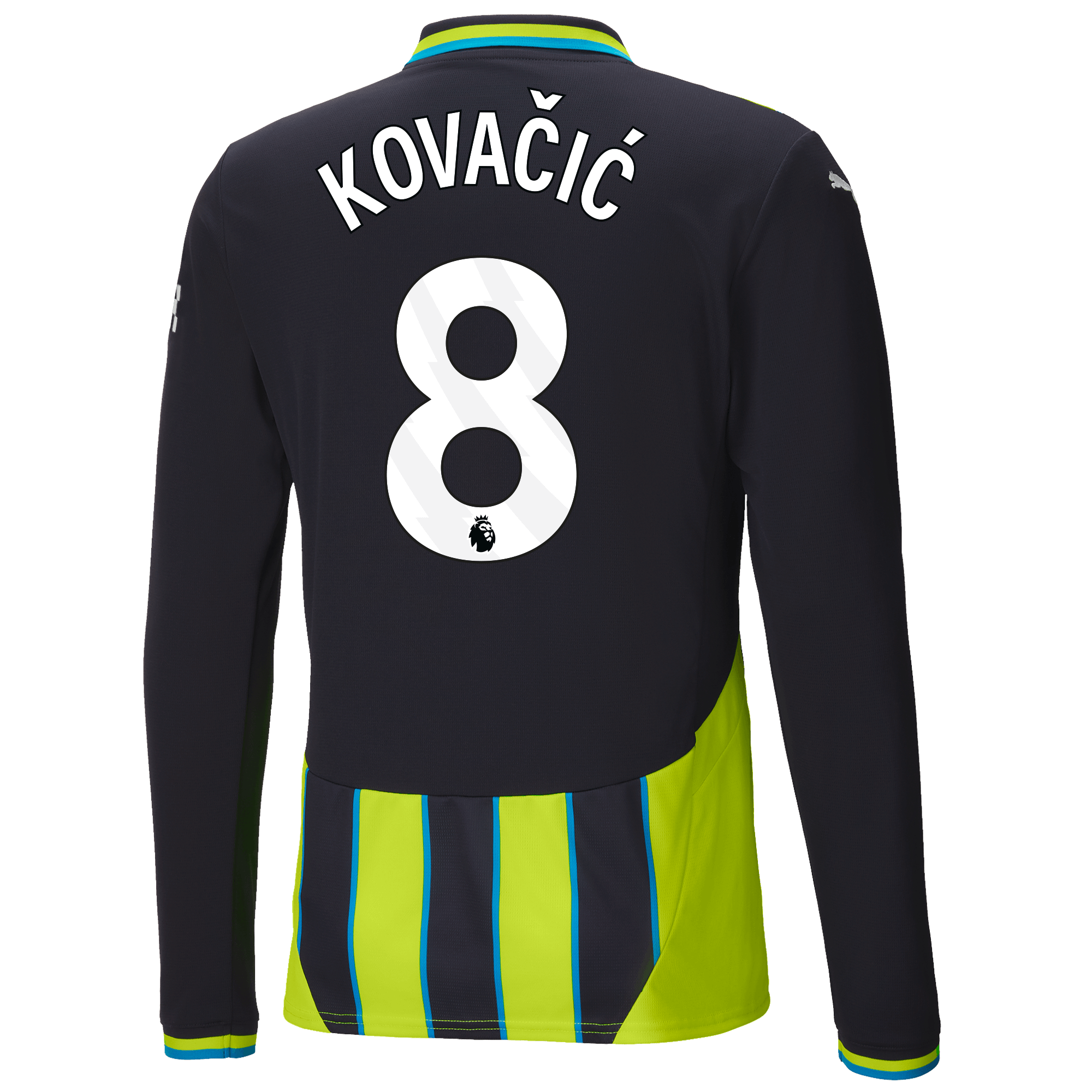 manchester city authentic away jersey 202425 long sleeve with kovaČiĆ 8 printing | Offizieller Manchester City Store