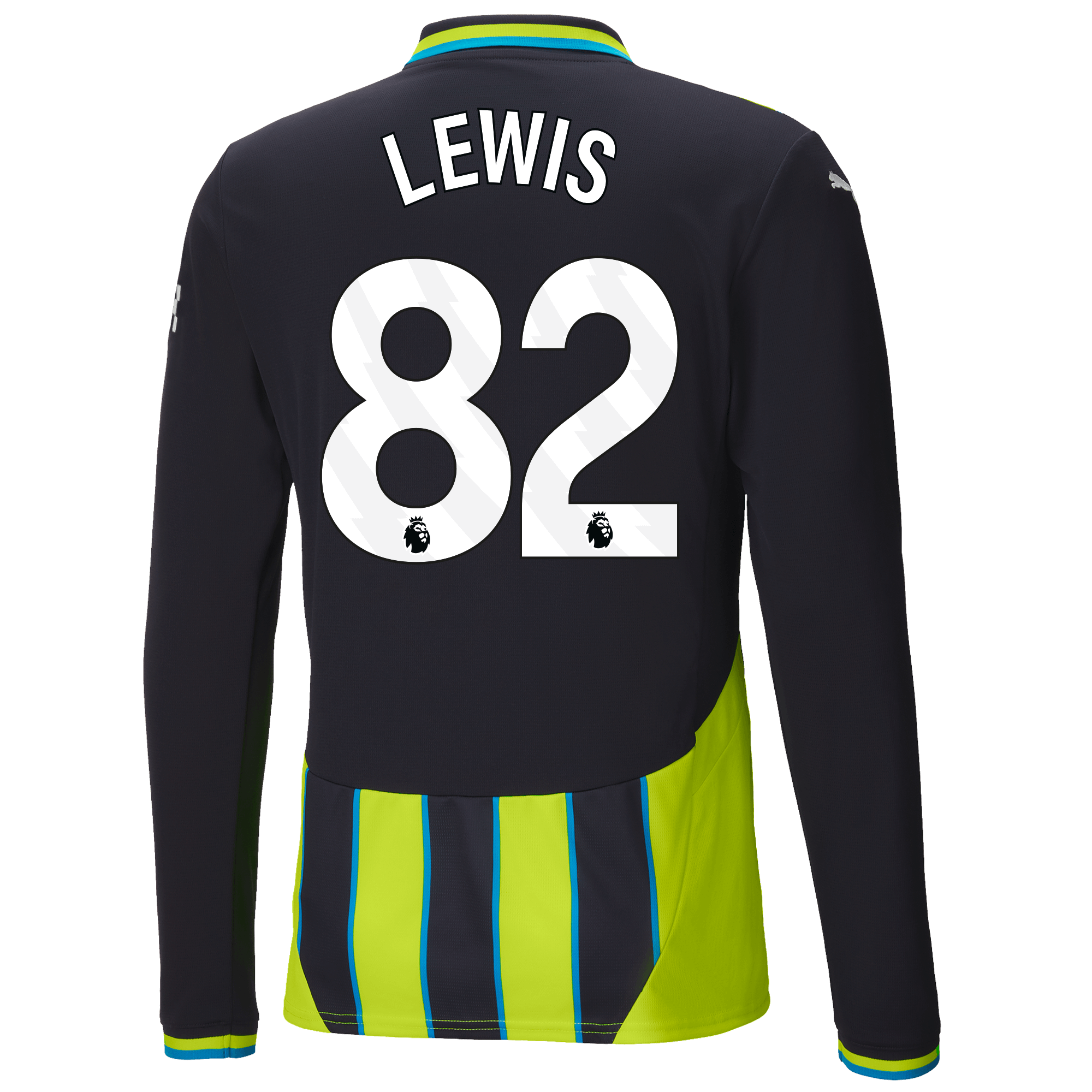 manchester city authentic away jersey 202425 long sleeve with lewis 82 printing | Offizieller Manchester City Store