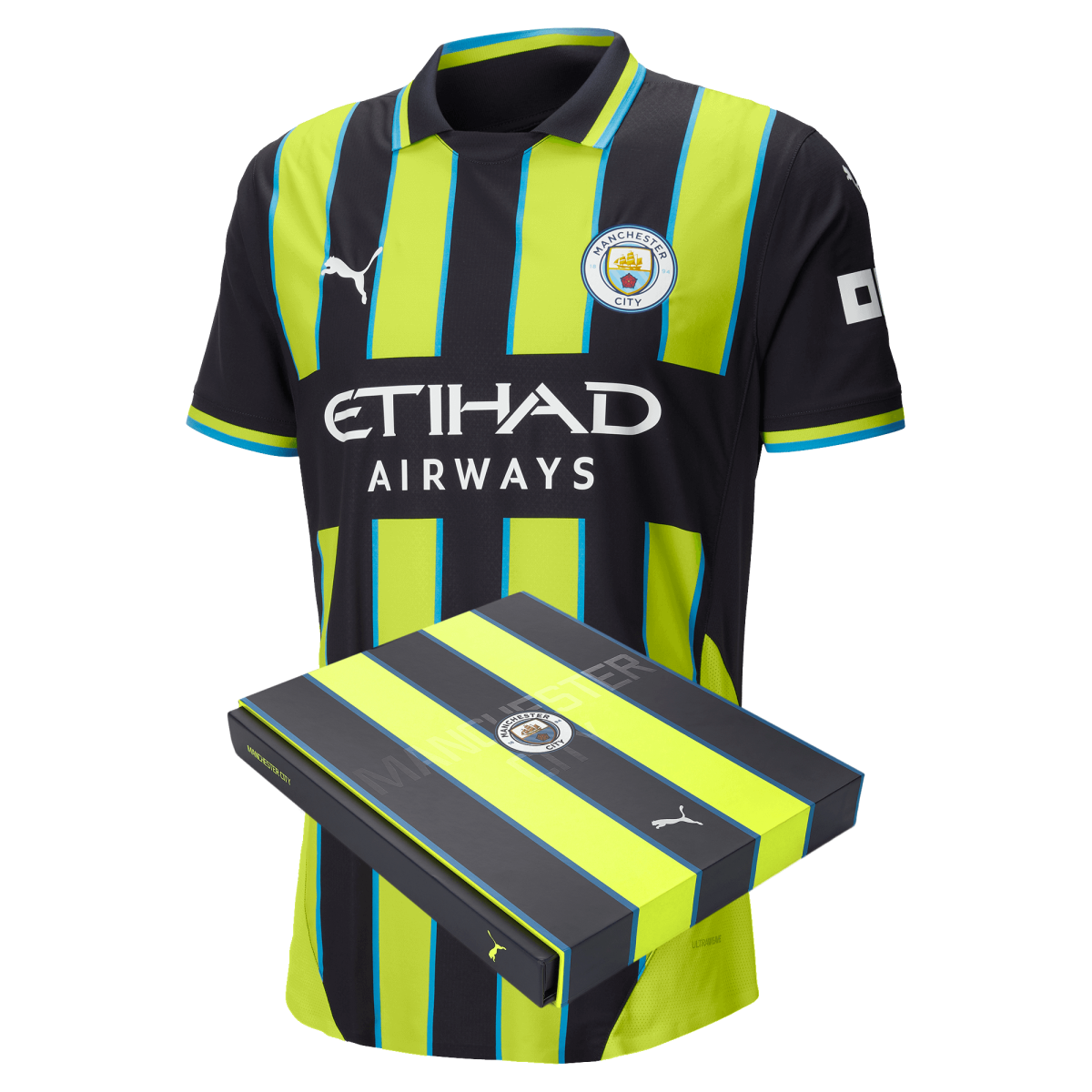manchester city authentic away jersey 202425 with custom printing in gift box | Offizieller Manchester City Store