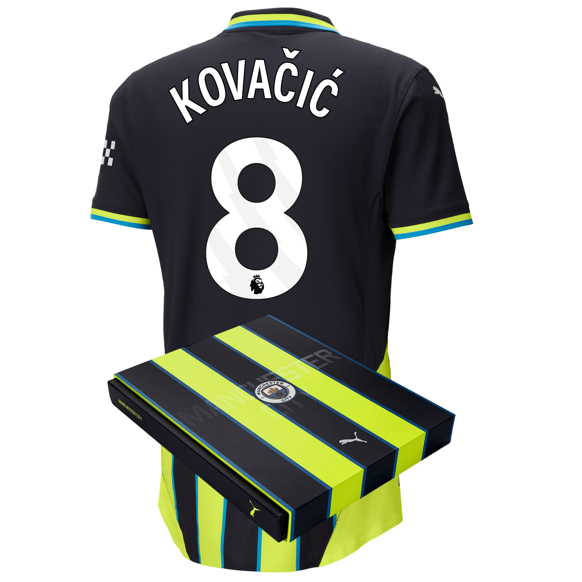 manchester city authentic away jersey 202425 with kovaČiĆ 8 printing in gift box | Offizieller Manchester City Store