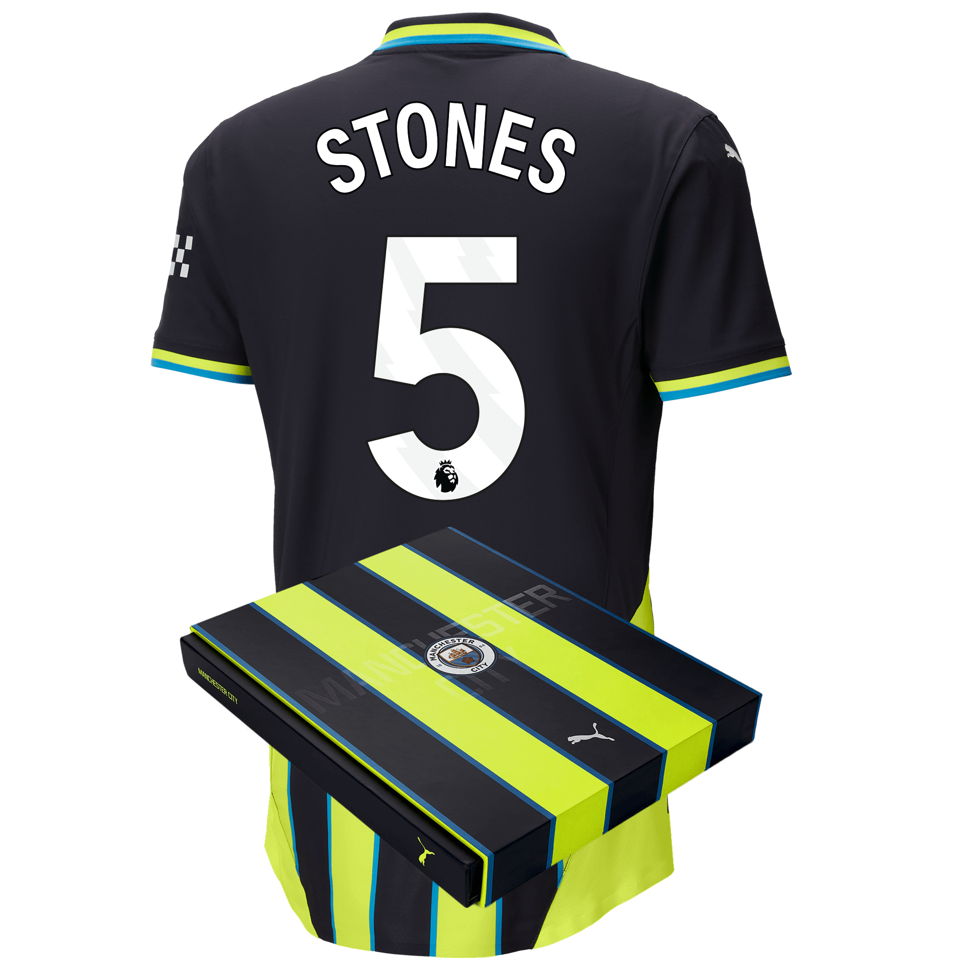 manchester city authentic away jersey 202425 with stones 5 printing in gift box | Offizieller Manchester City Store