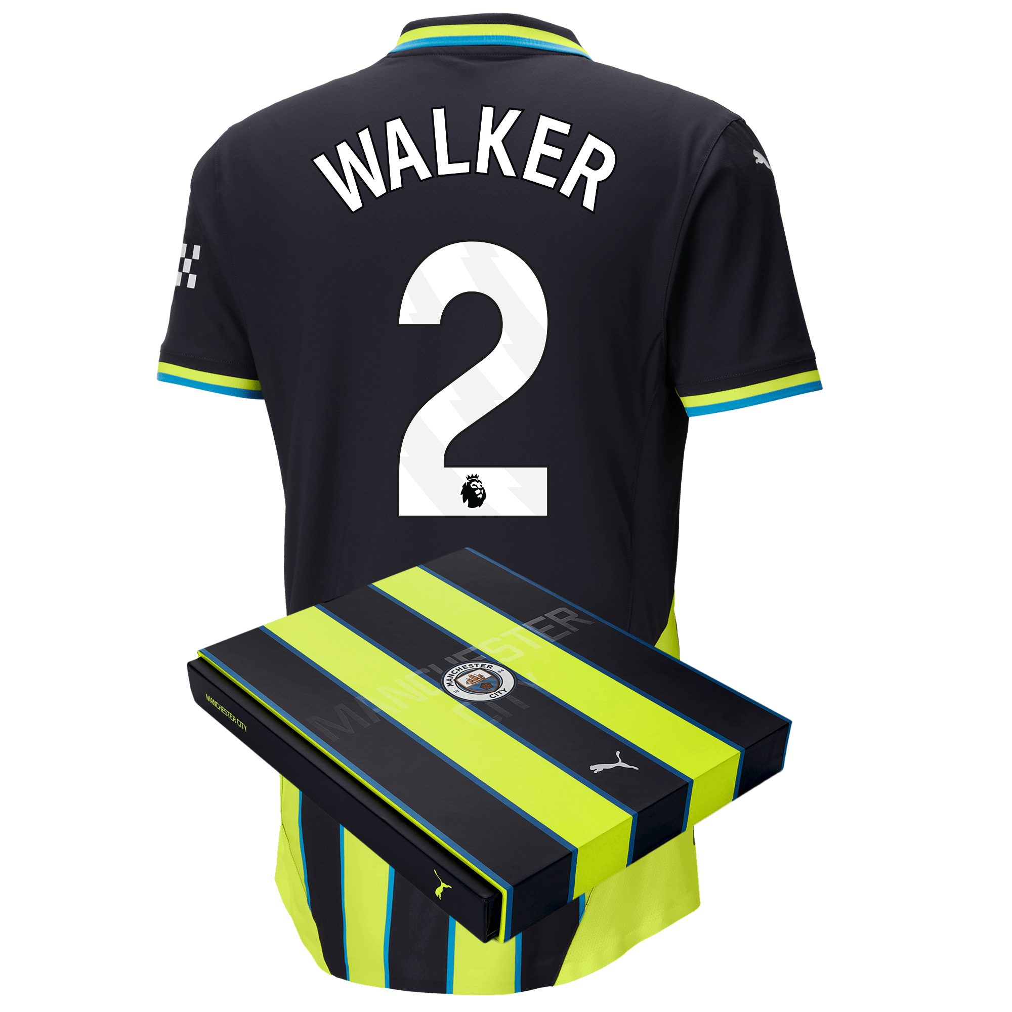 manchester city authentic away jersey 202425 with walker 2 printing in gift box | Offizieller Manchester City Store
