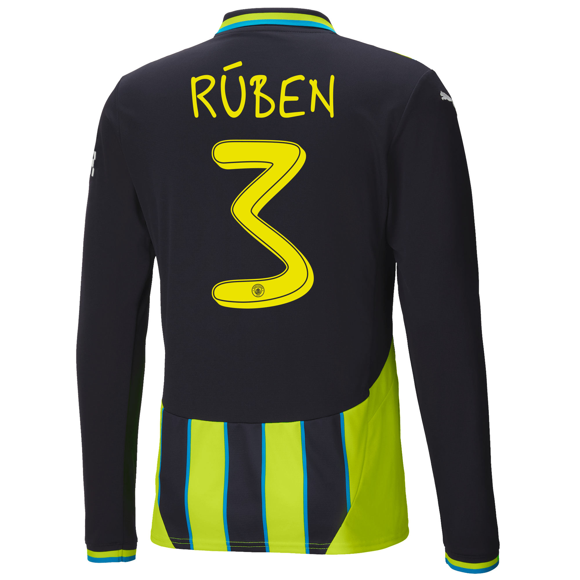 manchester city authentic away jersey newnavy 202425 long sleeve with rÚben 3 printing | Offizieller Manchester City Store