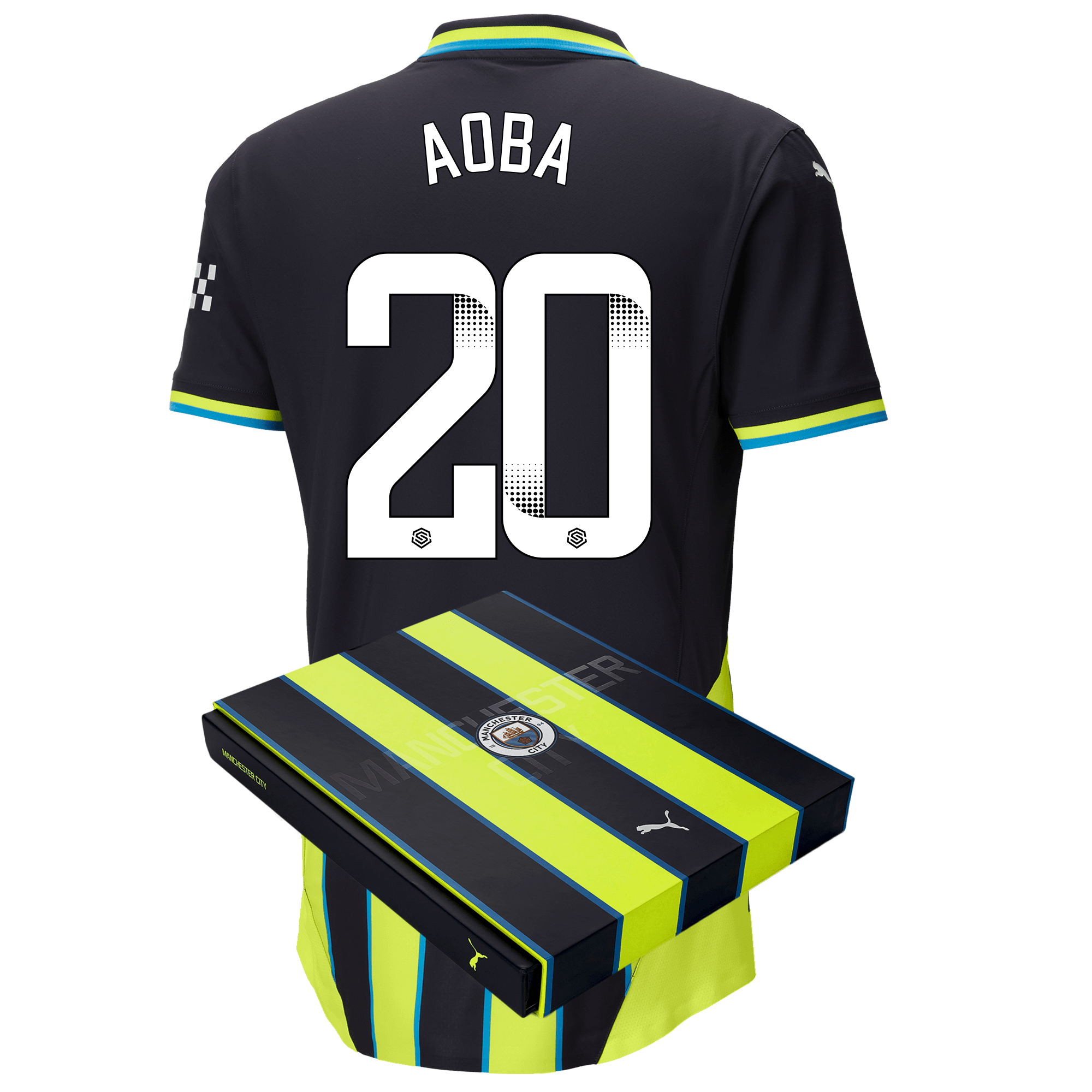 manchester city authentic away jersey newnavy 202425 with aoba 20 printing | Offizieller Manchester City Store