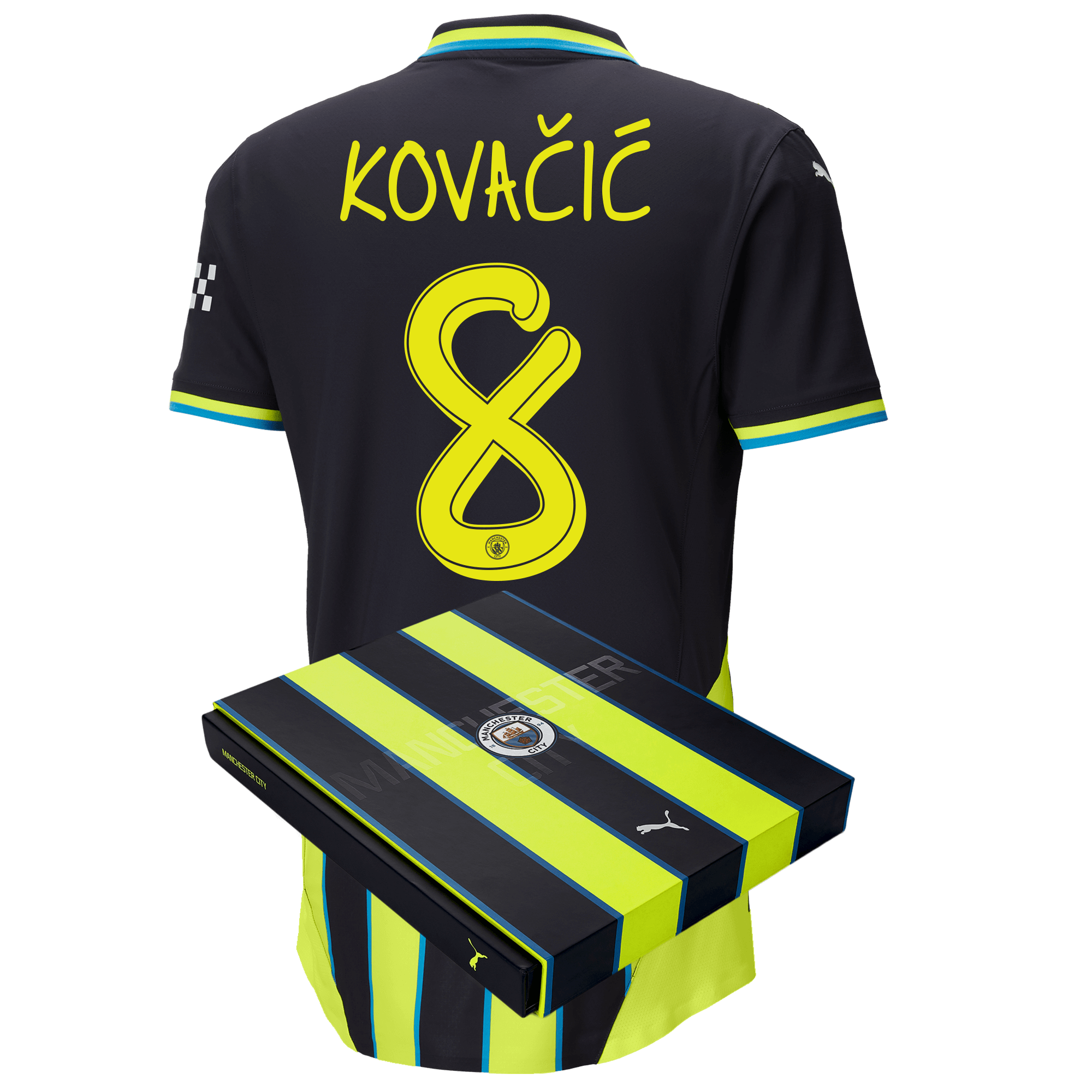 manchester city authentic away jersey newnavy 202425 with kovaČiĆ 8 printing in gift box | Offizieller Manchester City Store