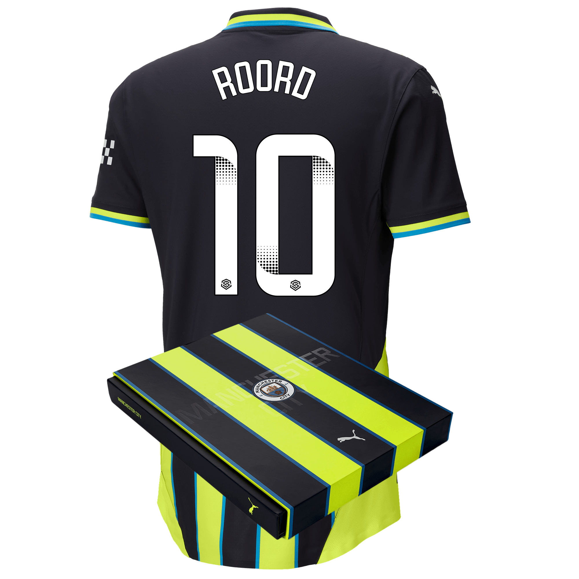 manchester city authentic away jersey newnavy 202425 with roord 10 printing | Offizieller Manchester City Store