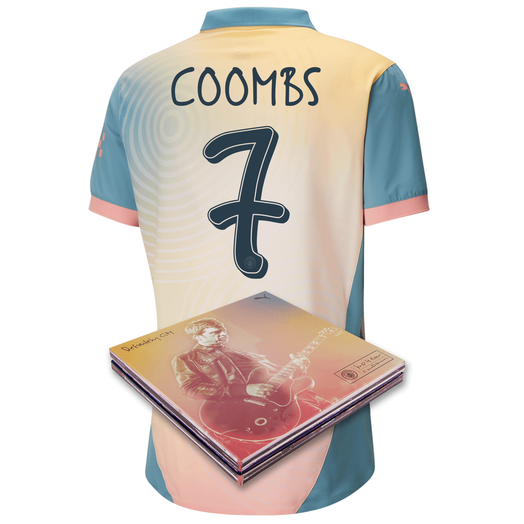 manchester city authentic definitely city jersey pink 202425 with coombs 7 printing in collectors box | Offizieller Manchester City Store