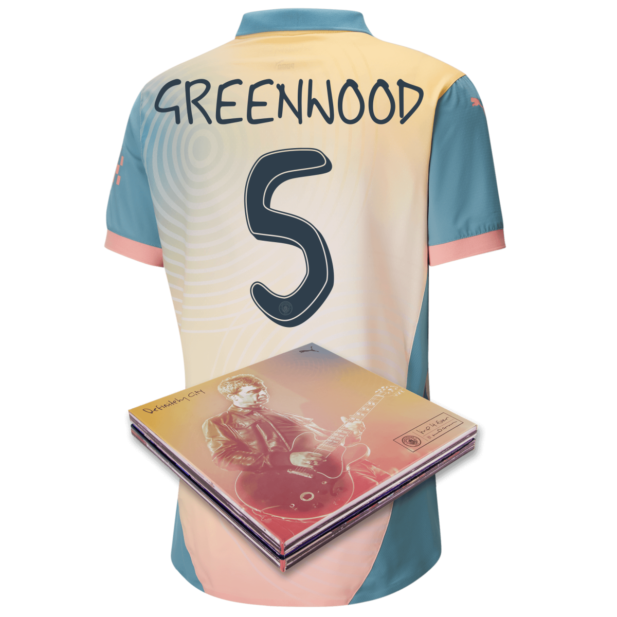 manchester city authentic definitely city jersey pink 202425 with greenwood 5 printing in collectors box | Offizieller Manchester City Store