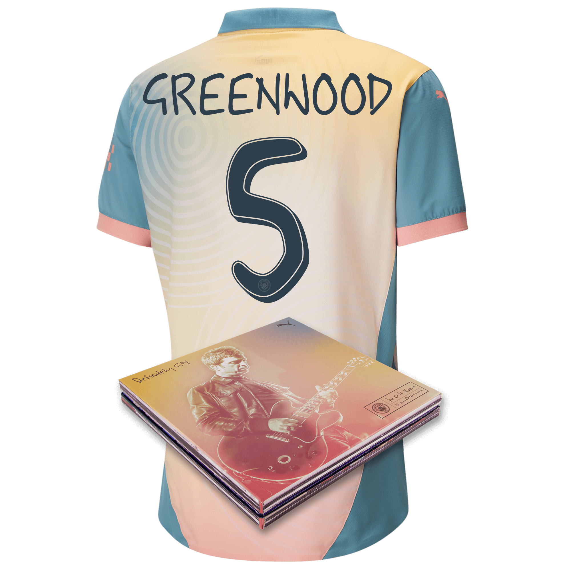manchester city authentic definitely city jersey pink 202425 with greenwood 5 printing in collectors box | Offizieller Manchester City Store