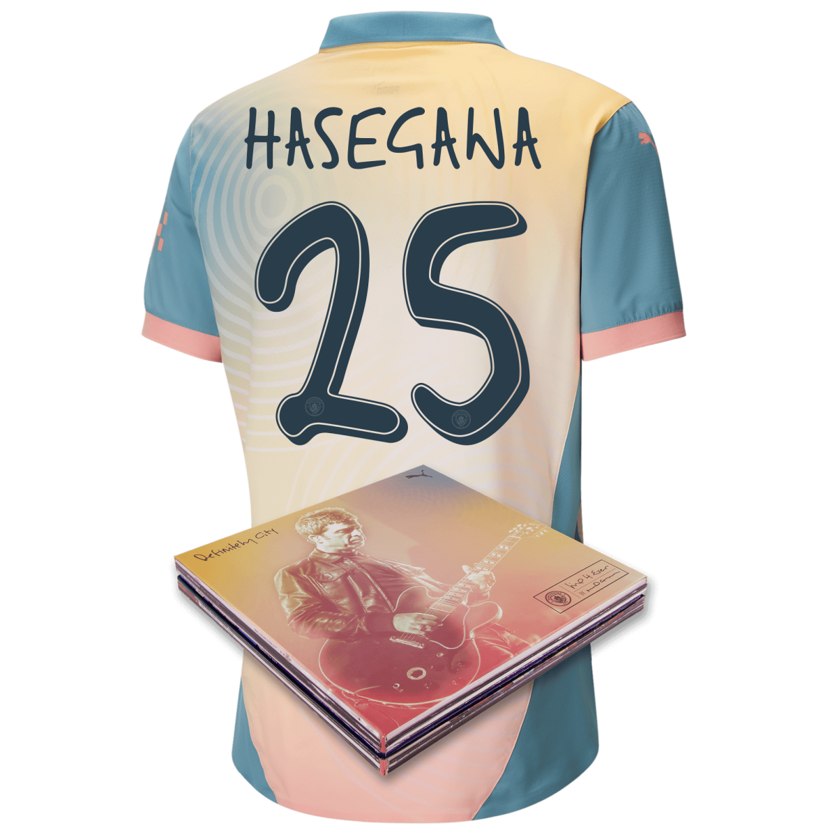 manchester city authentic definitely city jersey pink 202425 with hasegawa 25 printing in collectors box | Offizieller Manchester City Store