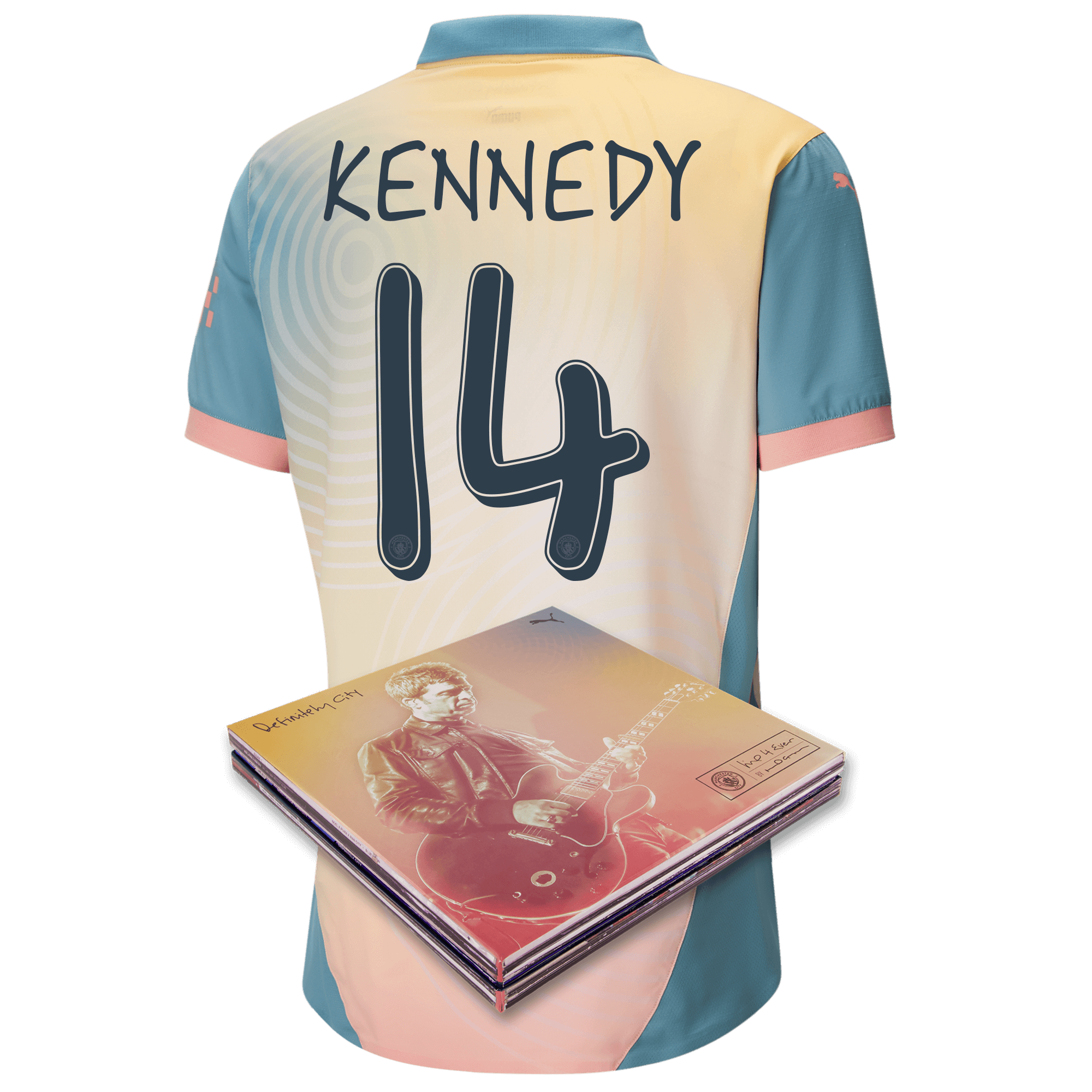 manchester city authentic definitely city jersey pink 202425 with kennedy 14 printing in collectors box | Offizieller Manchester City Store