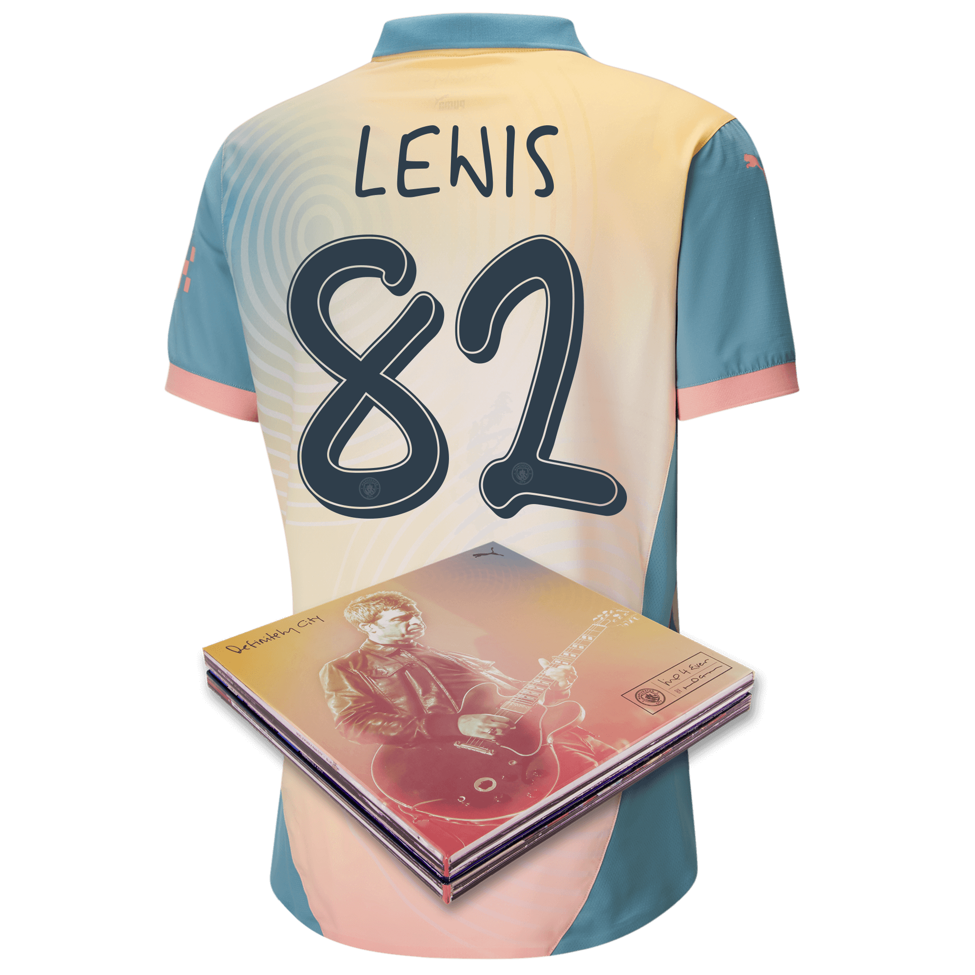 manchester city authentic definitely city jersey pink 202425 with lewis 82 printing in collectors box | Offizieller Manchester City Store