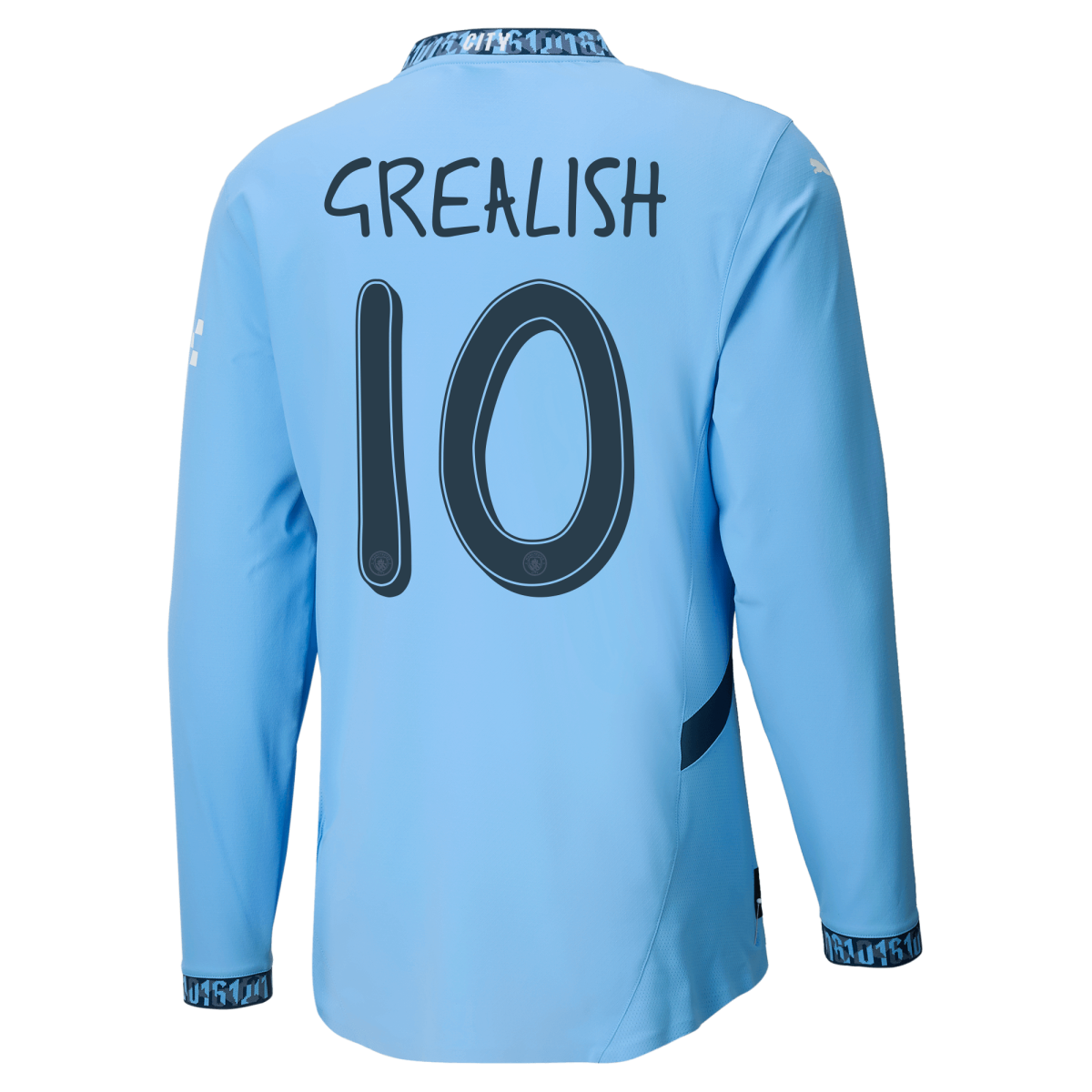 manchester city authentic home jersey 202425 long sleeve with grealish 10 printing | Offizieller Manchester City Store