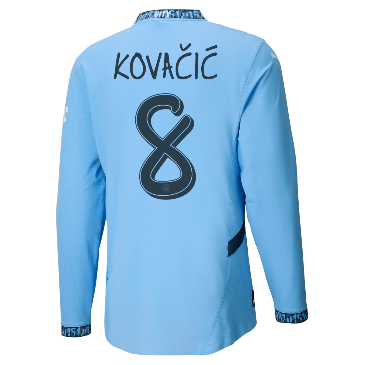 manchester city authentic home jersey 202425 long sleeve with kovaČiĆ 8 printing | Offizieller Manchester City Store